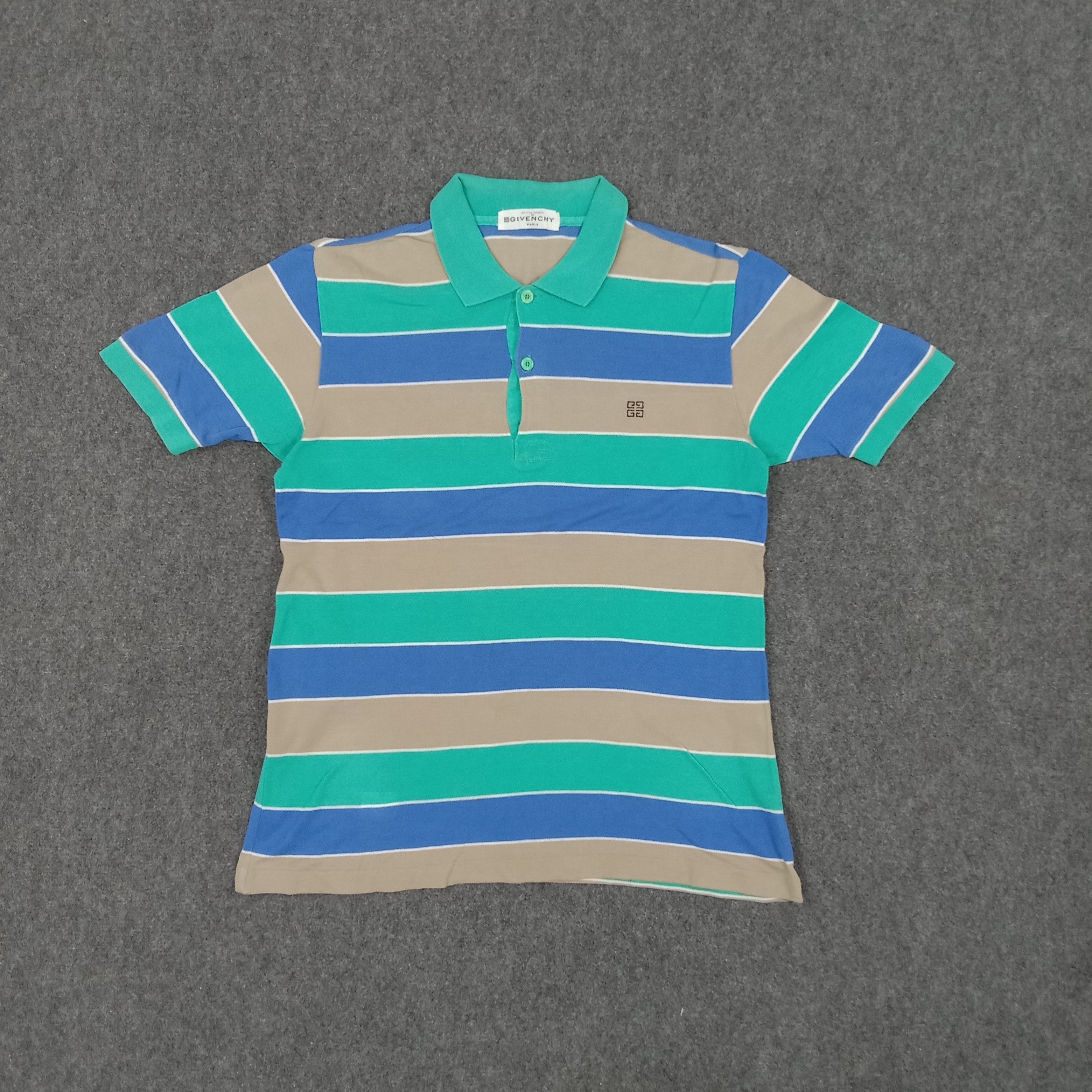 Givenchy × Vintage Givenchy Designer Brand Stripes Polos Size US S / EU 44-46 / 1 - 1 Thumbnail