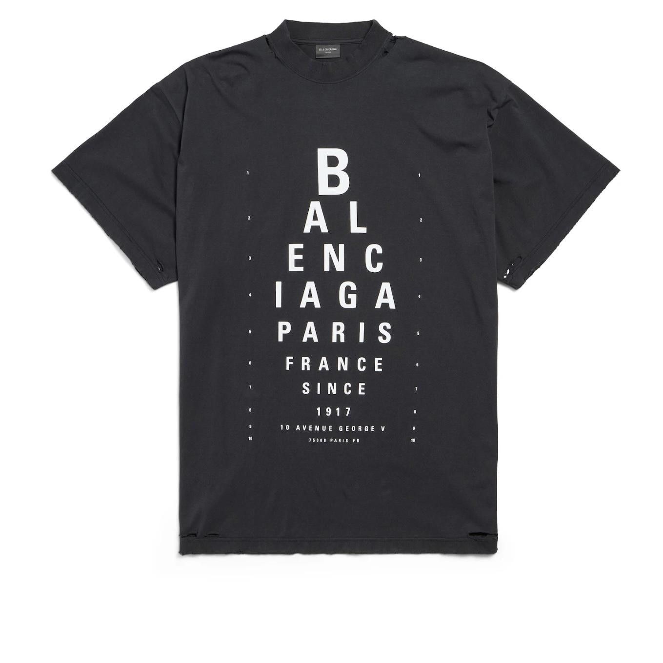 Balenciaga BALENCIAGA WOMEN’S OPTICAL T-SHIRT OVERSIZED SIZE 4 Size ONE SIZE - 1 Thumbnail
