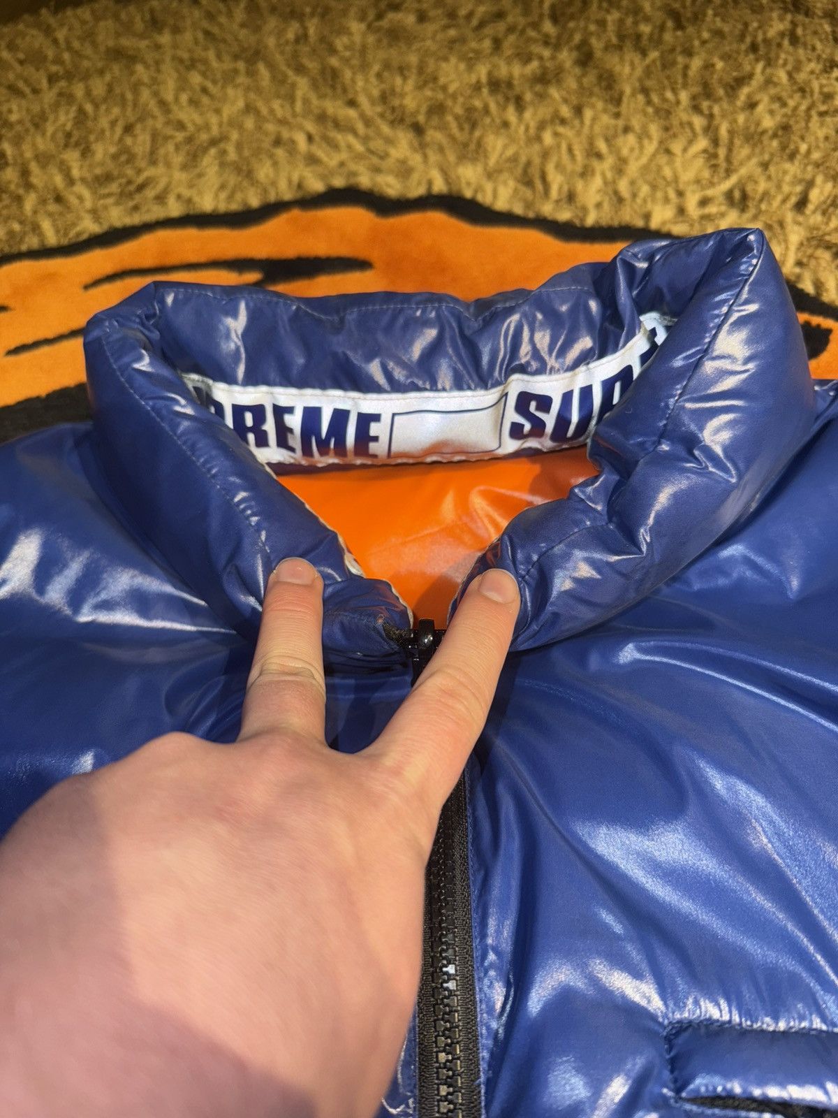 Supreme Supreme shiny reversible puffy jacket Size US XL / EU 56 / 4 - 7 Thumbnail