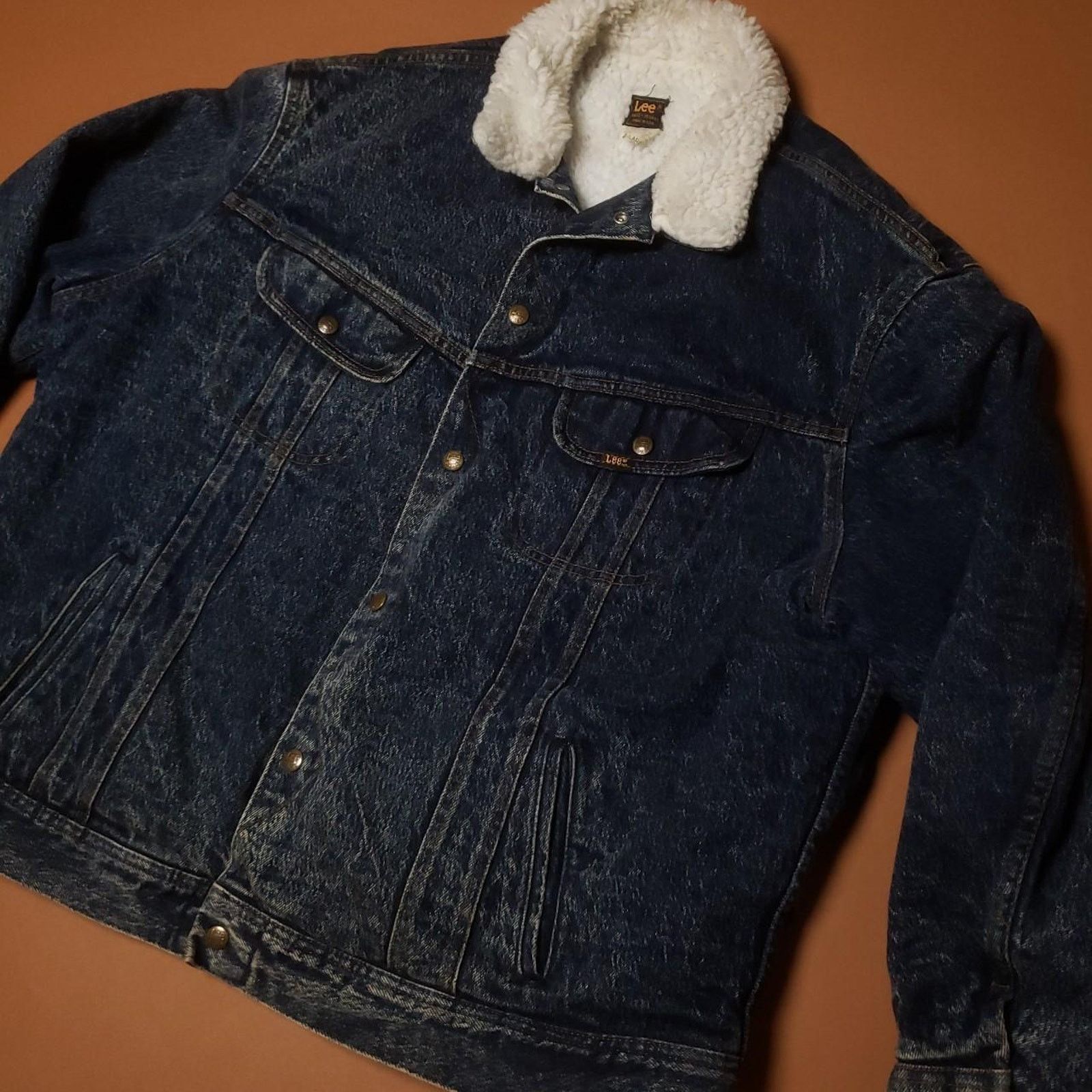Lee Vintage 90s Lee sherpa denim jacket Mens XL Size US XL / EU 56 / 4 - 8 Thumbnail