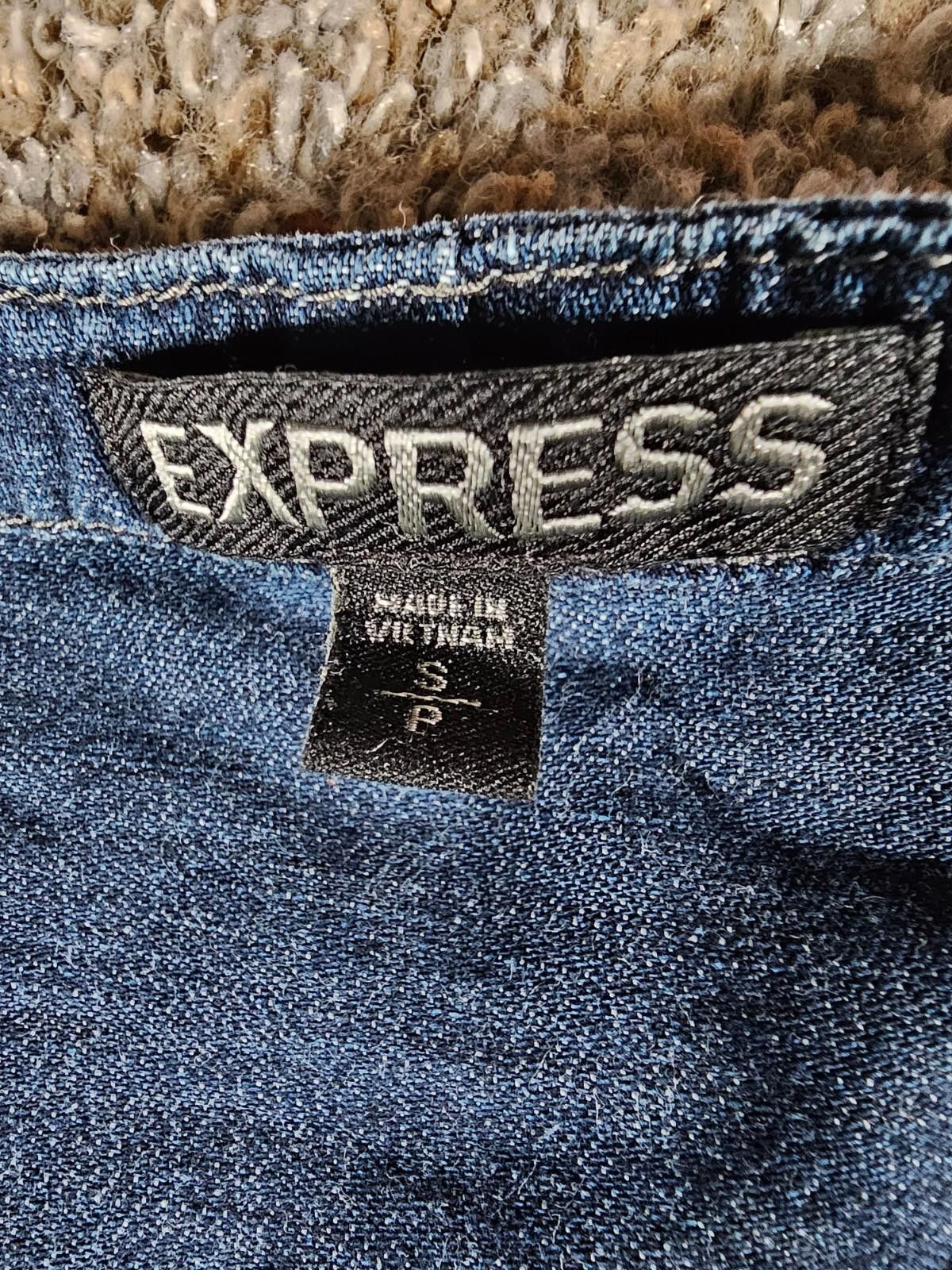 Express Express Blue Denim Long Smock Shirt L Size L / US 10 / IT 46 - 5 Thumbnail