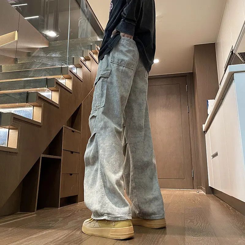 Japanese Brand × Jean Retro loose wide leg pocket jeans Size US 30 / EU 46 - 3 Thumbnail