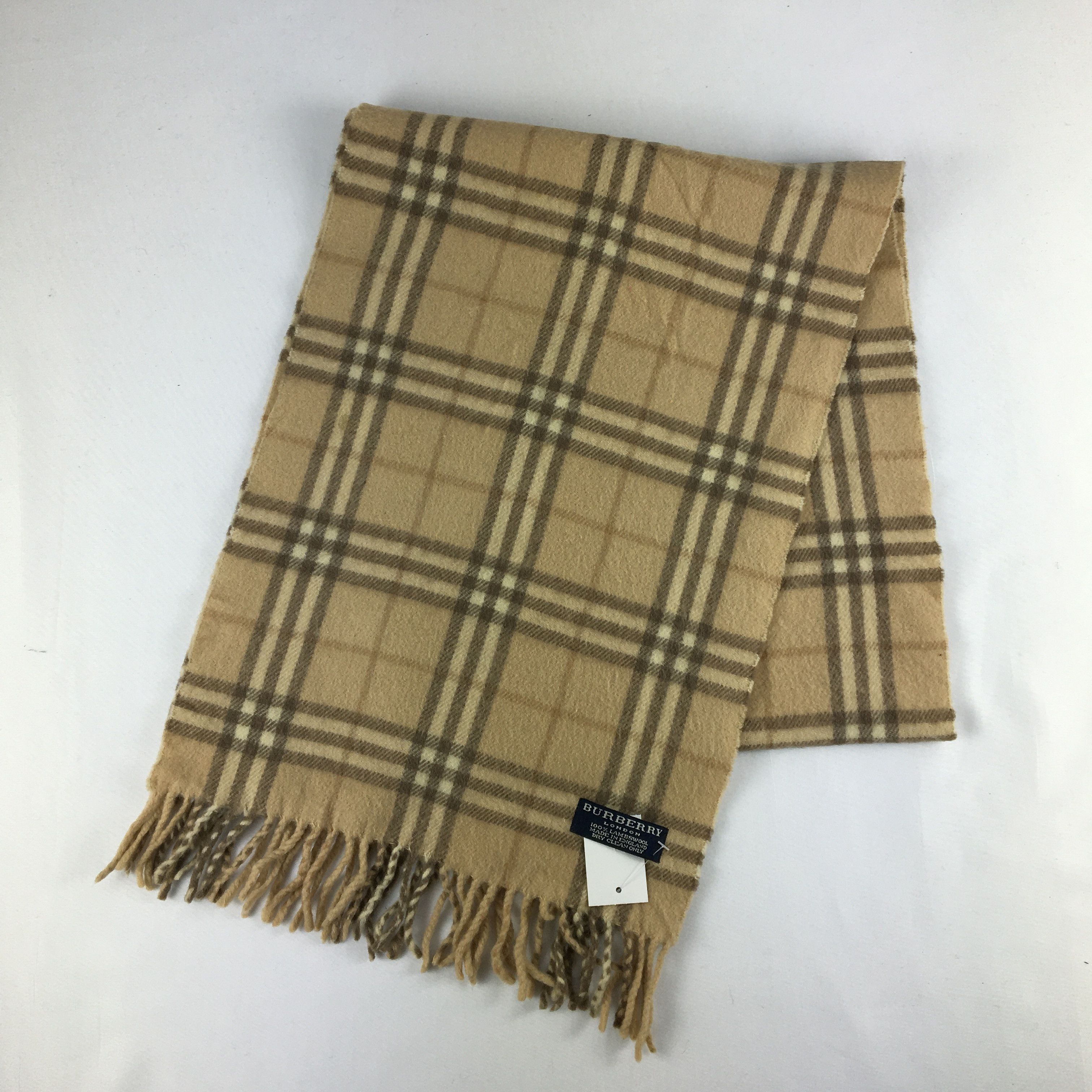 Burberry Vintage Burberry Scarf Muffler Wool Cashmere Scarves Size ONE SIZE - 3 Thumbnail