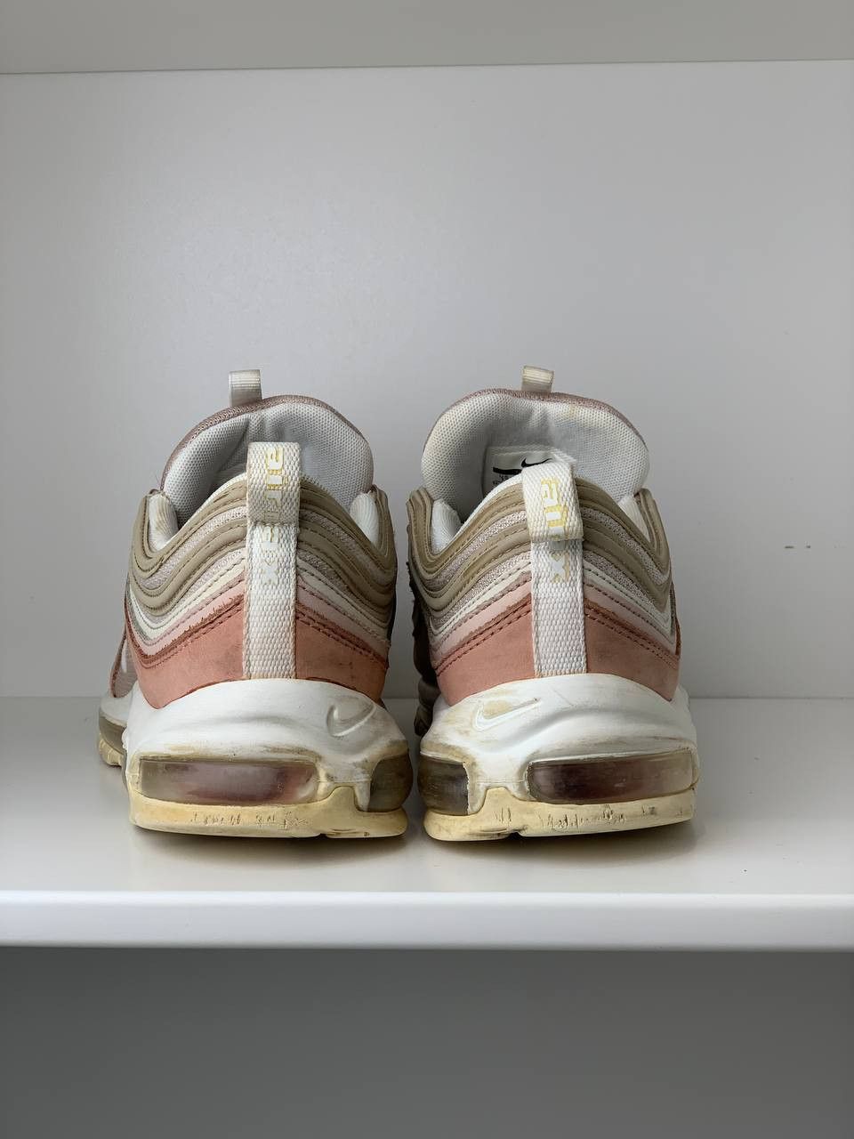 Nike Nike Air Max 97 Sneakers Premium Particle Beige Rush Pink Size US 11.5 / EU 44-45 - 10 Thumbnail
