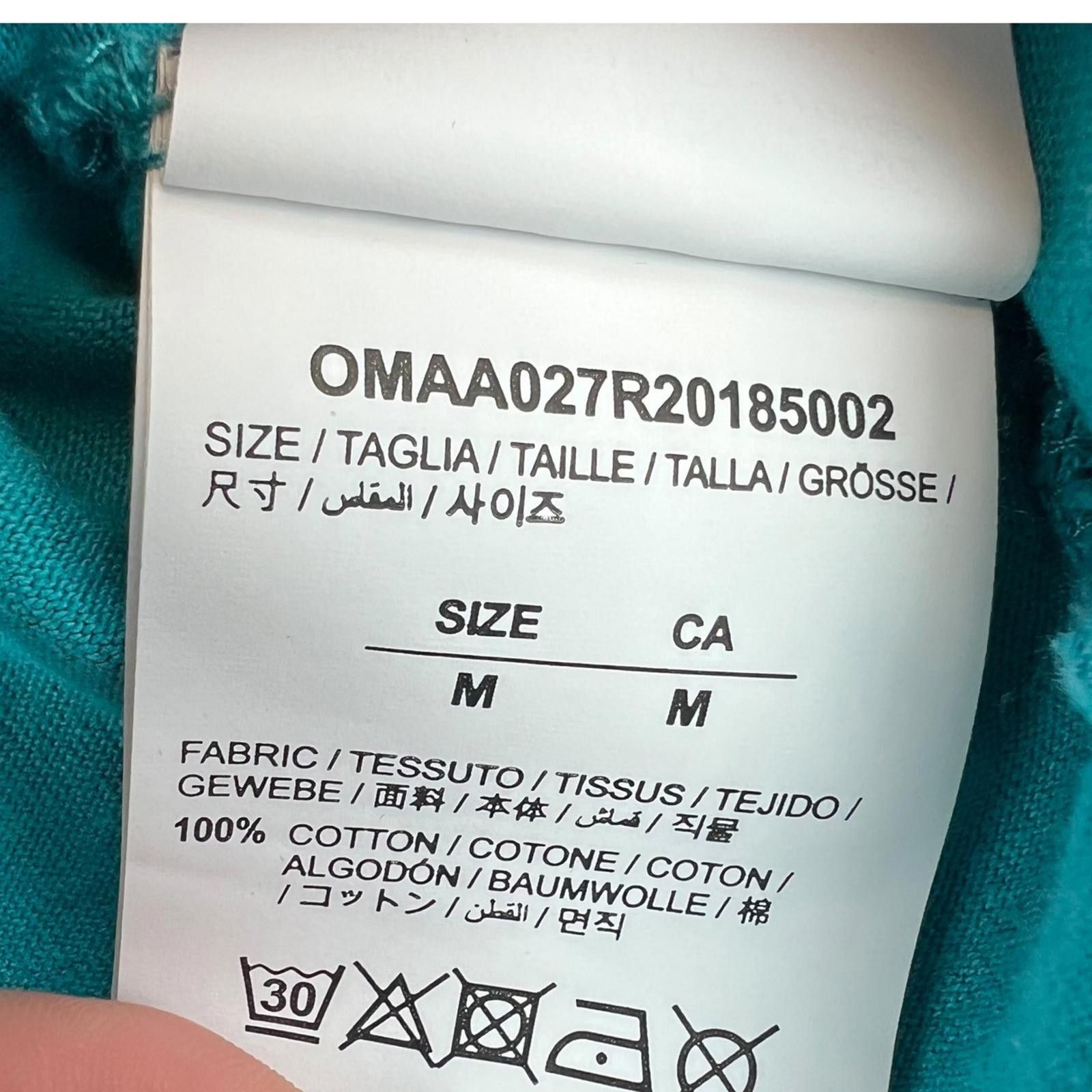 Off-White Off-White Tape Arrows Teal T Shirt Size US M / EU 48-50 / 2 - 4 Thumbnail