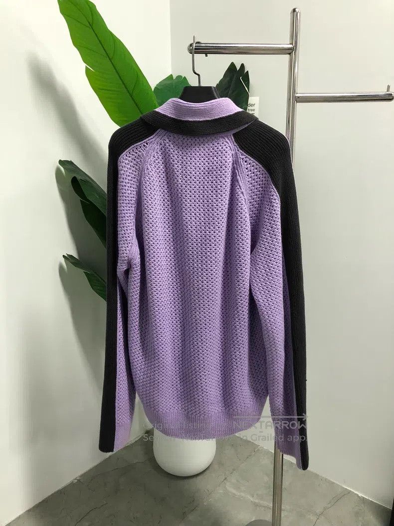 Hermes Hermes Colorblocked Half Button Long Sleeve Crewneck Sweat Size US XL / EU 56 / 4 - 2 Thumbnail
