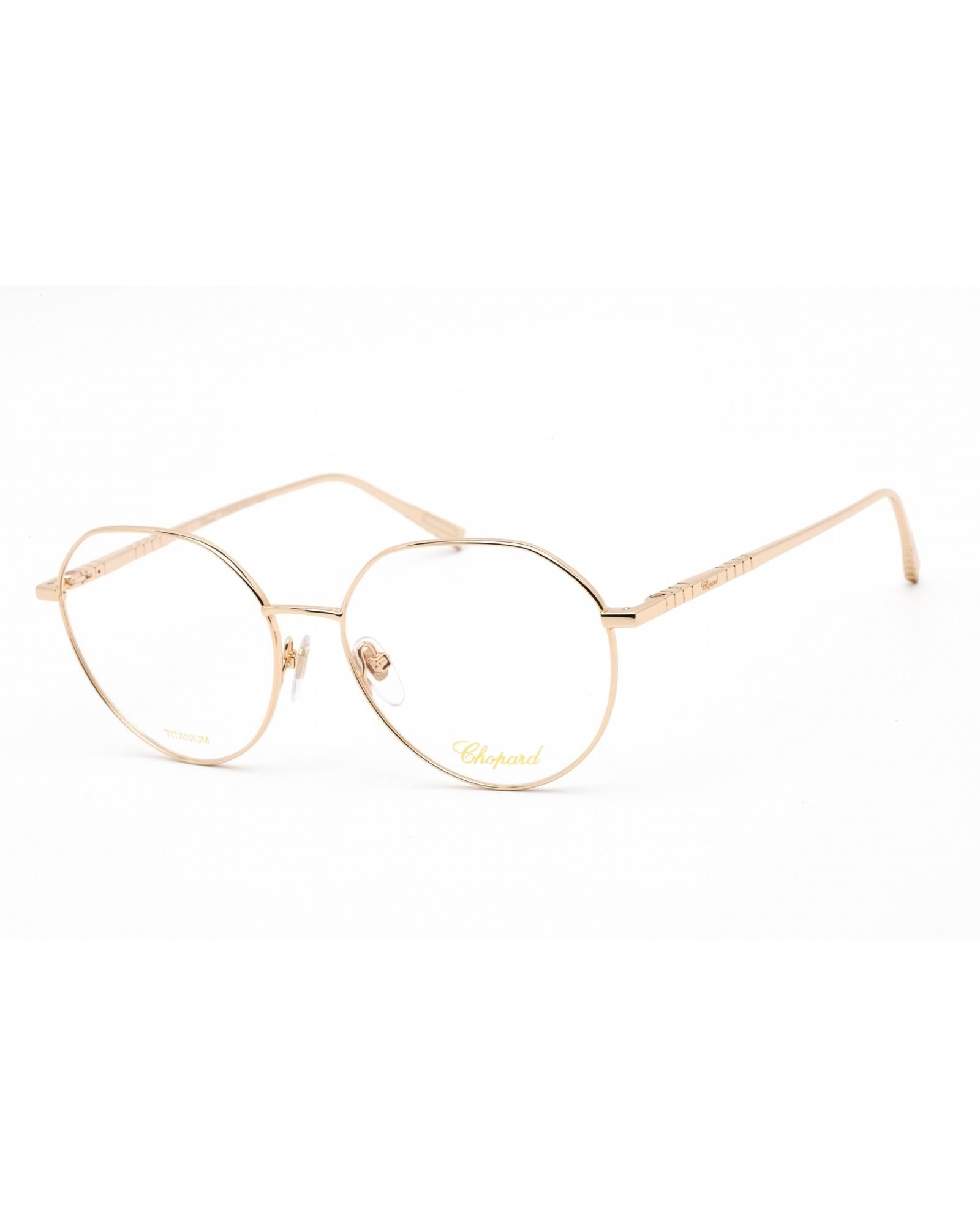 image of Chopard Vchf71M Eyeglasses Shiny Rose Gold / Clear Lens, Women's