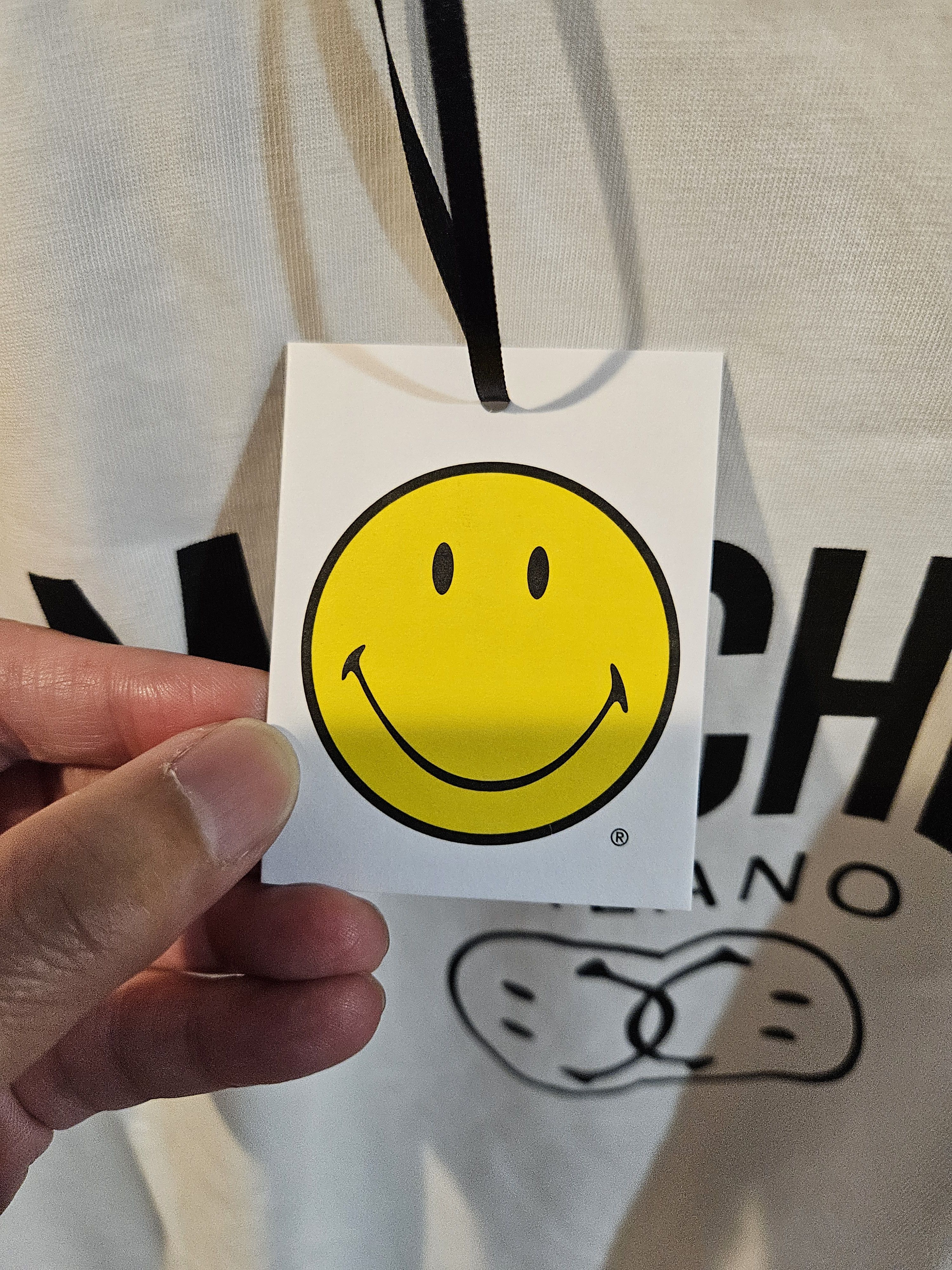 Moschino White Double Smiley T-Shirt Size US M / EU 48-50 / 2 - 9 Thumbnail