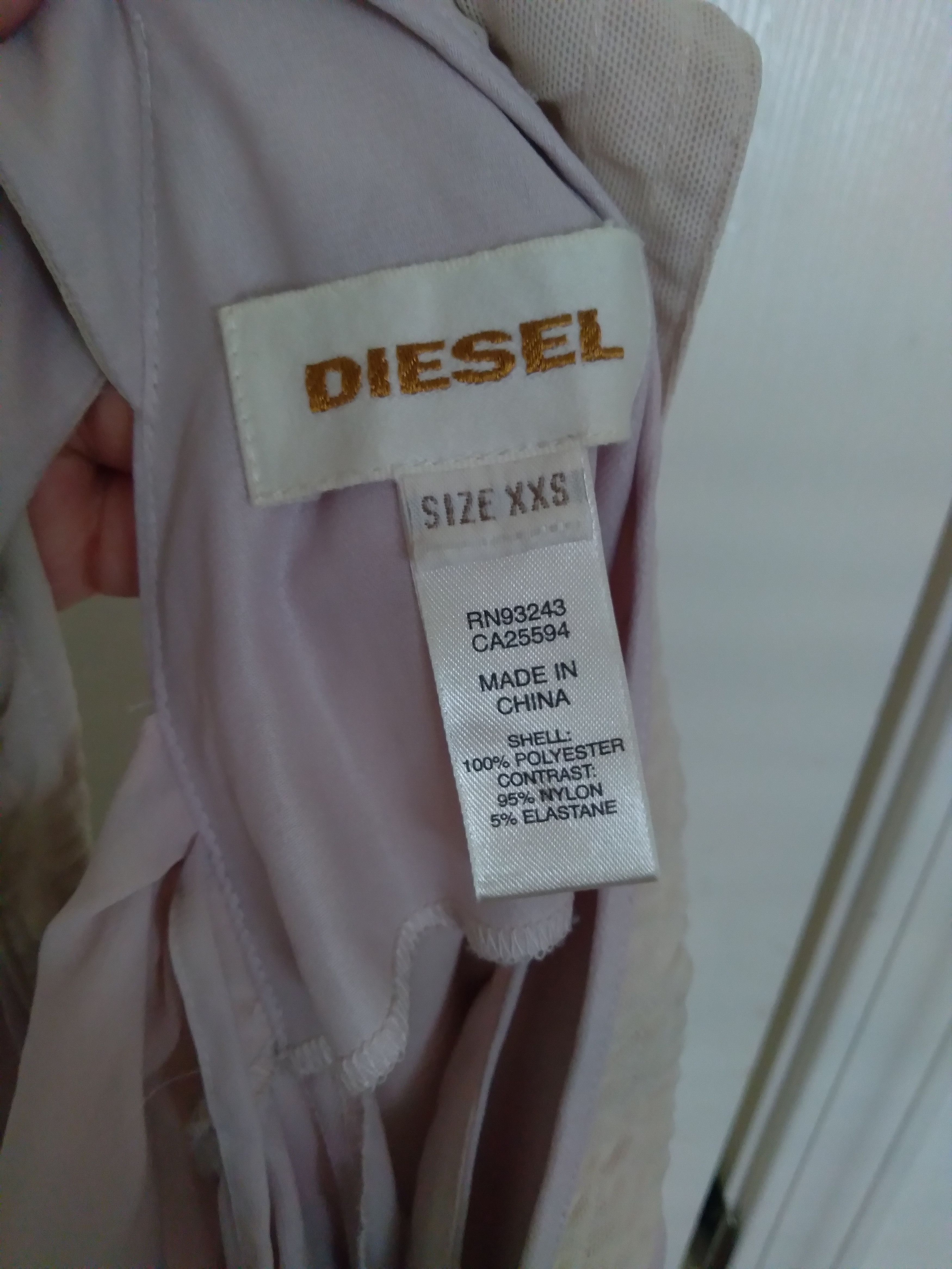 Diesel Diesel Champagne Pink and Cream Tank Top with Halter Back Size XXS / US 00 / IT 34 - 3 Thumbnail