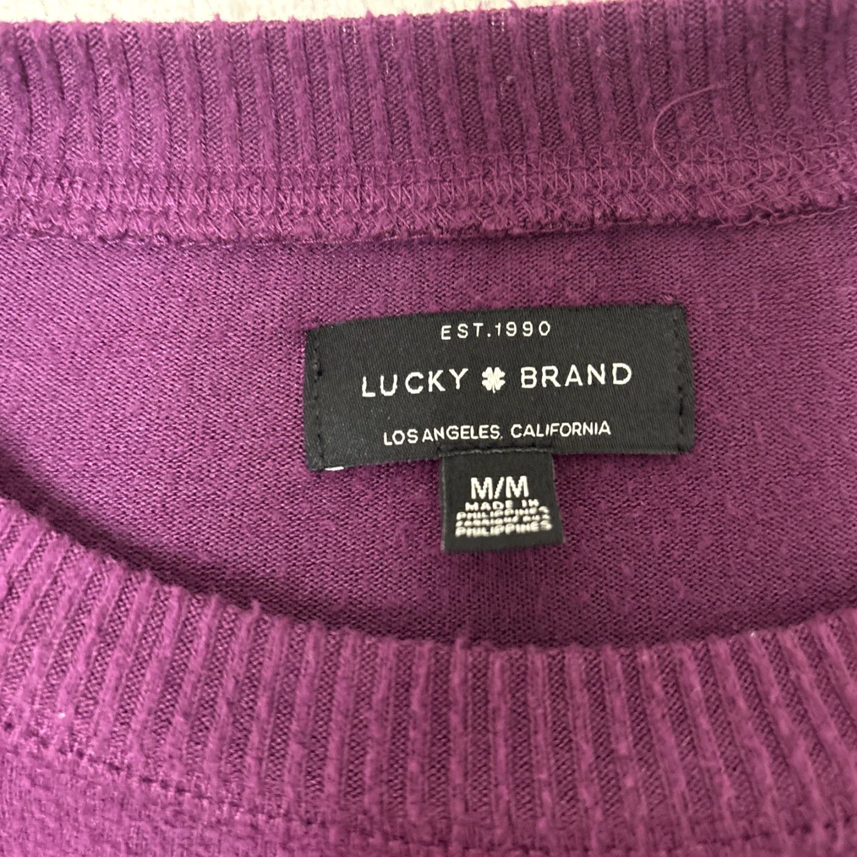 Lucky Brand Lucky Brand Sweater Womens Medium Burgundy Maroon Longsleeve Mock Neck Baggy Fit Size M / US 6-8 / IT 42-44 - 2 Thumbnail