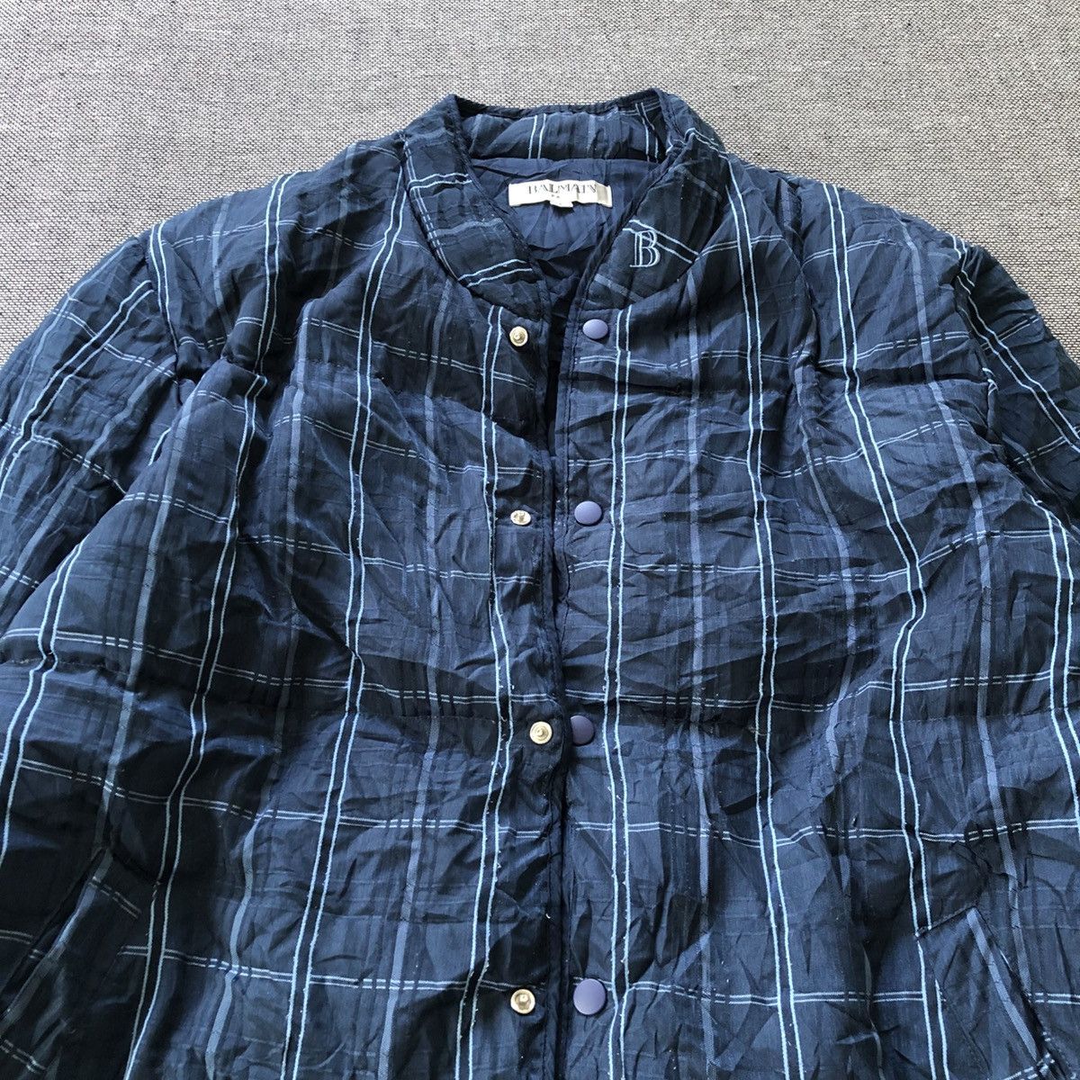Balmain BALMAIN Paris Nice Checked Quilted Jacket Size US L / EU 52-54 / 3 - 4 Thumbnail