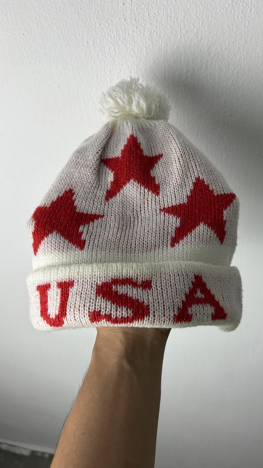Japanese Brand × Vintage 1990s USA Star Beanie Size ONE SIZE - 6 Thumbnail