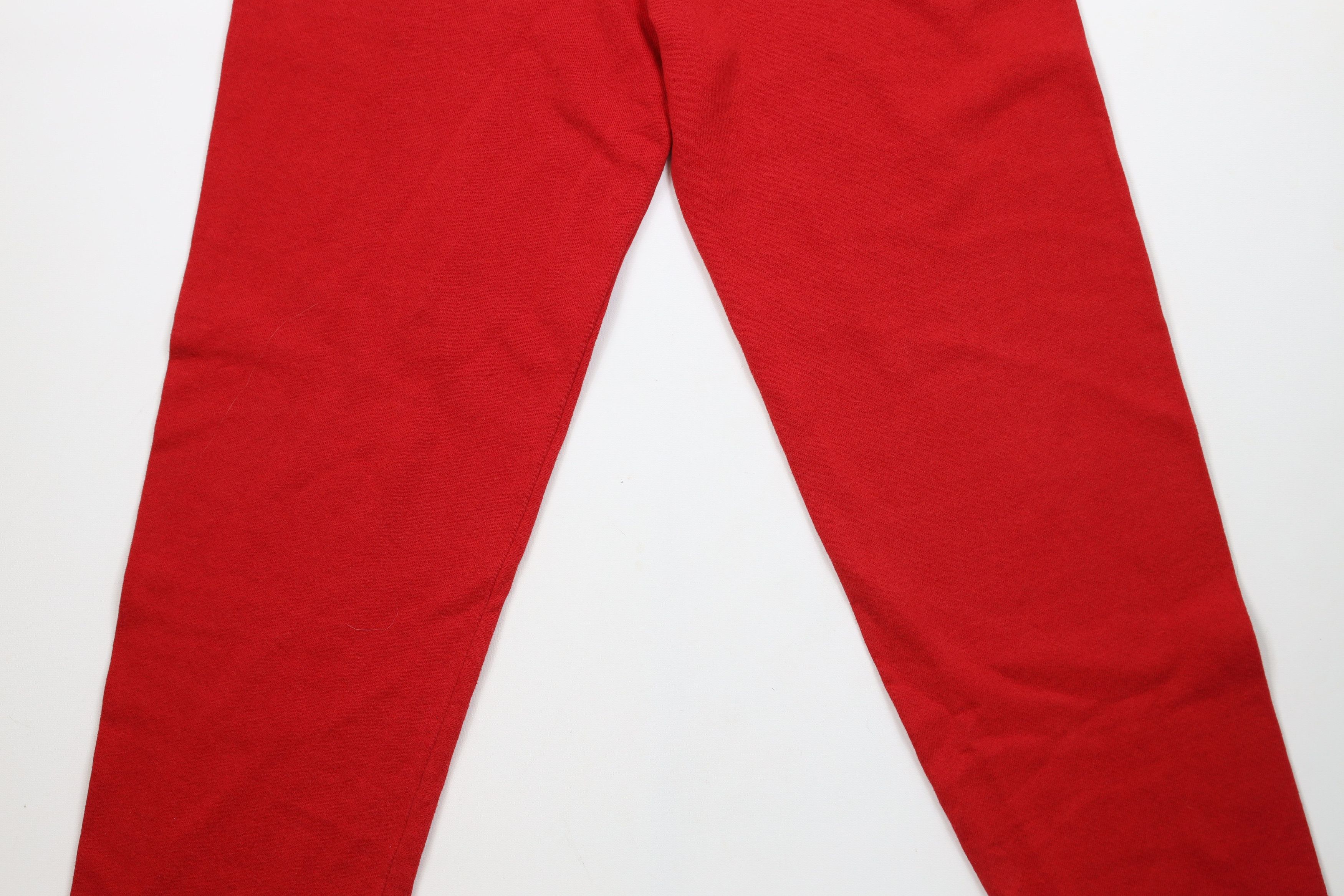 Vintage Vintage 90s Streetwear Blank Sweatpants Pants Red USA Size US 34 / EU 50 - 3 Thumbnail