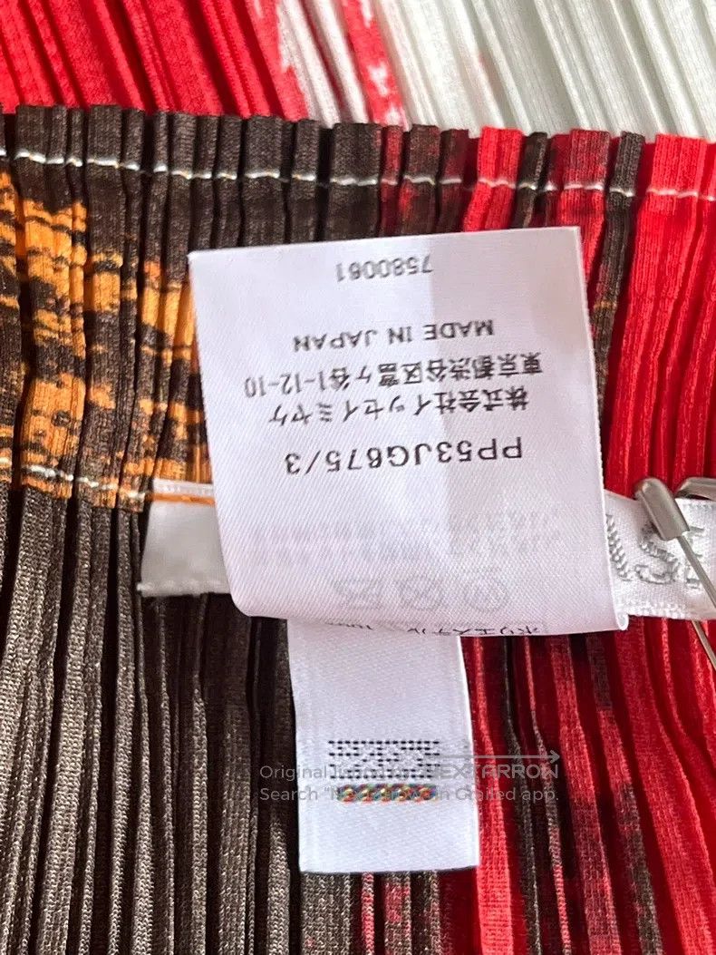 Issey Miyake Issey Miyake size:3 Orange Midi Skirt Size 22" - 4 Thumbnail