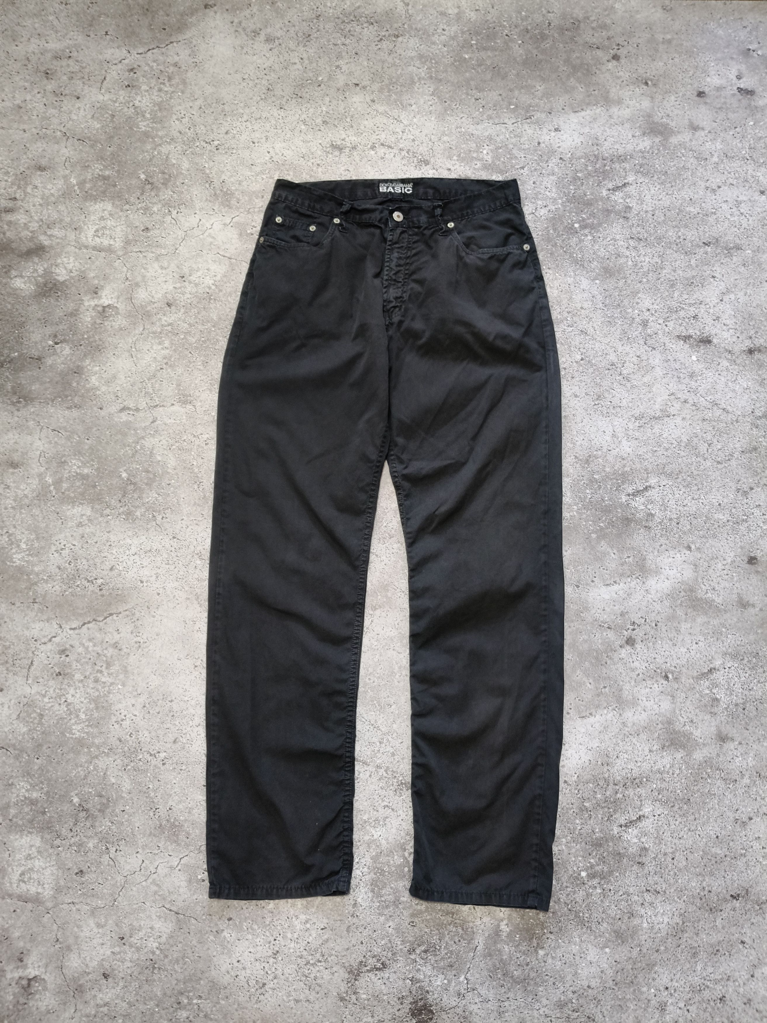Dolce & Gabbana Dolce & Gabbana BASIC Pants — Black — Size 32/32 Size US 32 / EU 48 - 2 Thumbnail