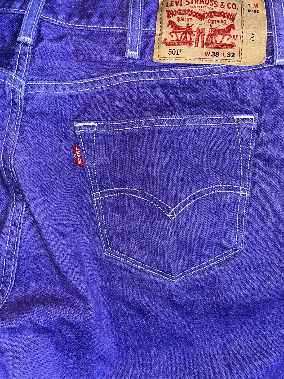 Vintage Crazy Y2K Wide Leg Faded ERD Grunge Goth Baggy Skater Jeans Size US 38 / EU 54 - 2 Thumbnail
