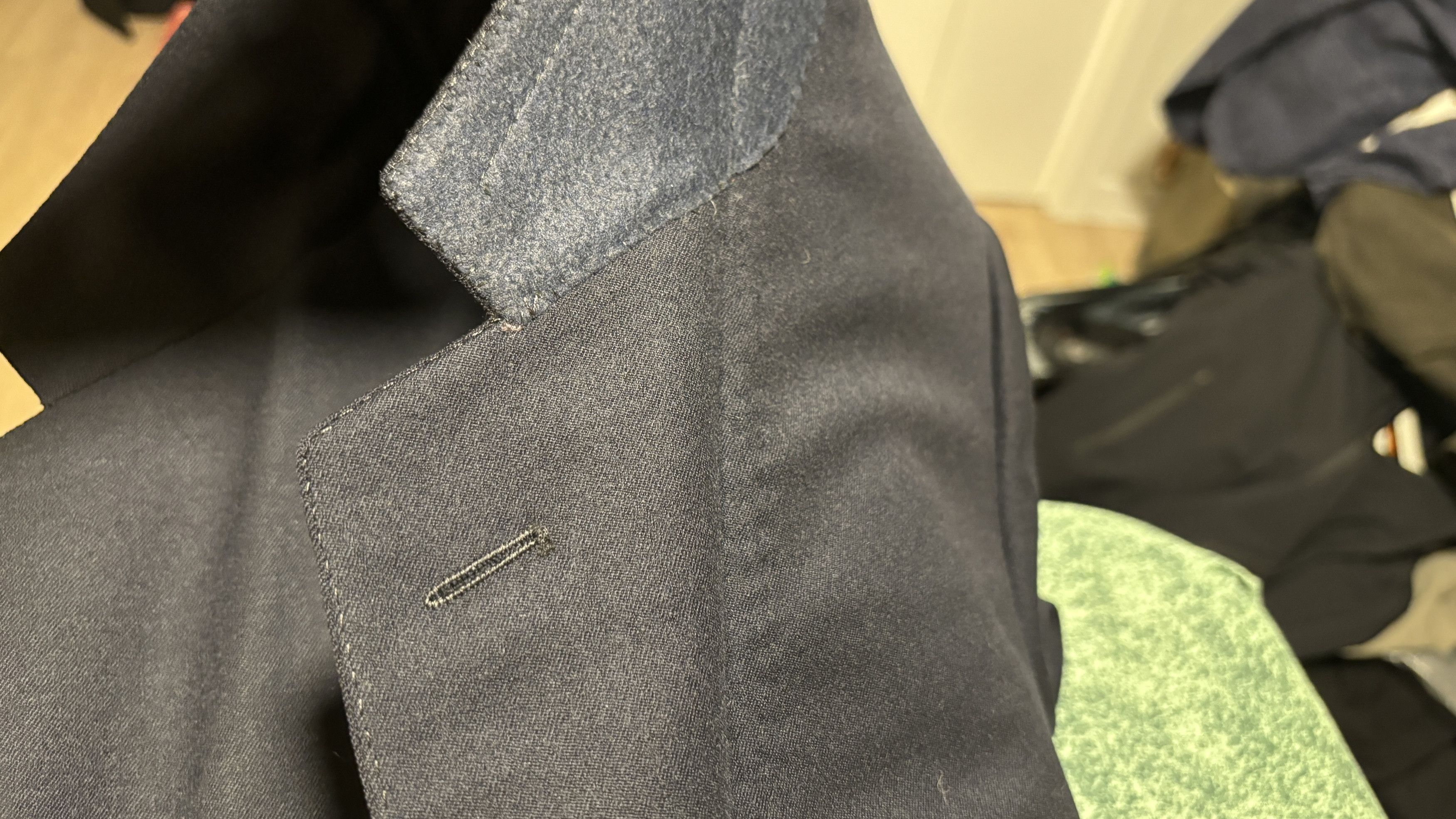 Belvest Belvest Black Blazer Sport Coat with Gold Buttons 38-40 Size 40R - 15 Thumbnail