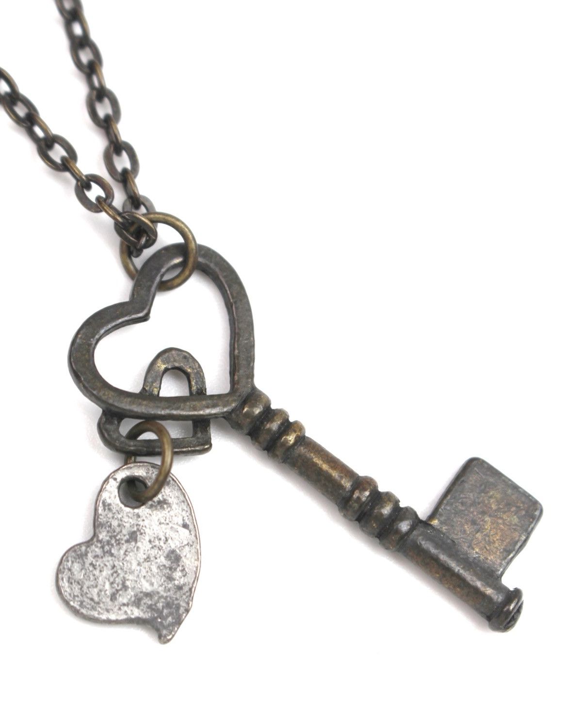 Japanese Brand 2000S JAPANESE MADE ROMANTIC "LOVE IS..." HEART KEY NECKLACE Size ONE SIZE - 4 Thumbnail