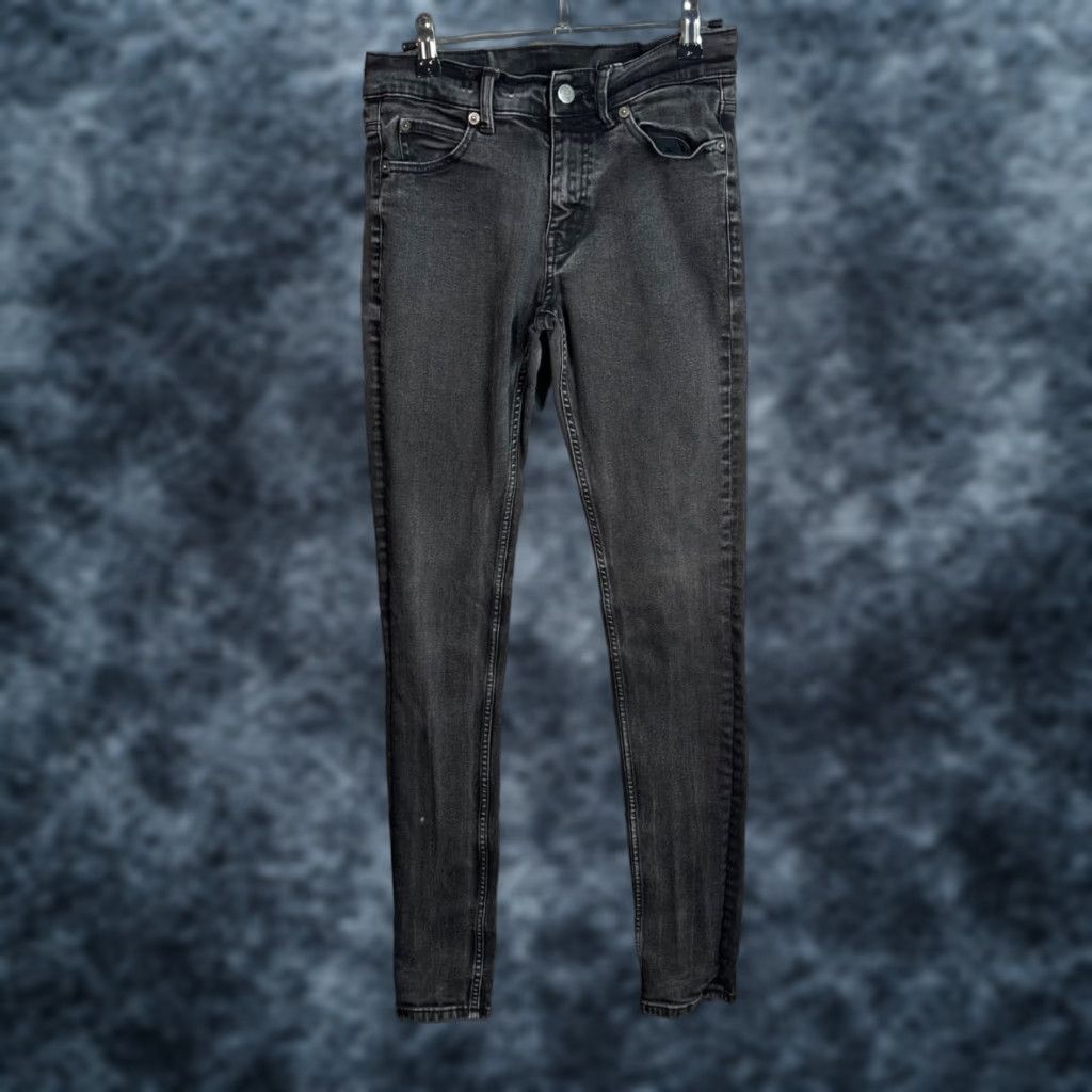Cheap Monday Cheap Monday Jeans Skinny Womens 26 x 32 Black Denim Stretch Cotton Size 26" / US 2 / IT 38 - 1 Thumbnail