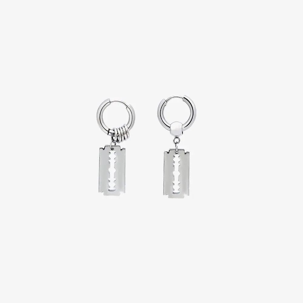 Jewelry Punk Blade Pendant Detachable Stud Earrings Size ONE SIZE - 2 Thumbnail