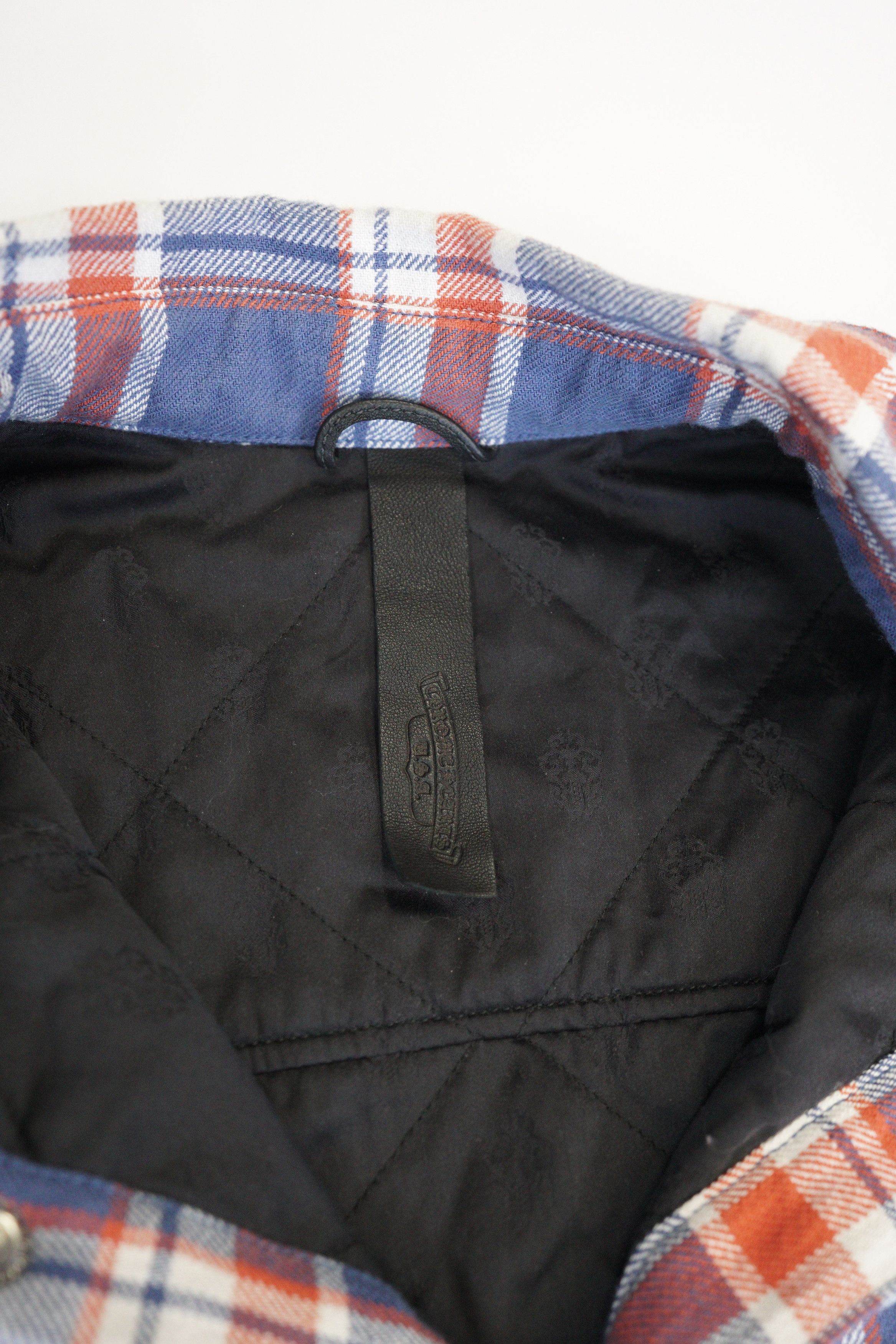 Chrome Hearts Chrome Hearts Blue & Red Plaid Cropped Cargo Flannel Shirt Size US XL / EU 56 / 4 - 13 Thumbnail
