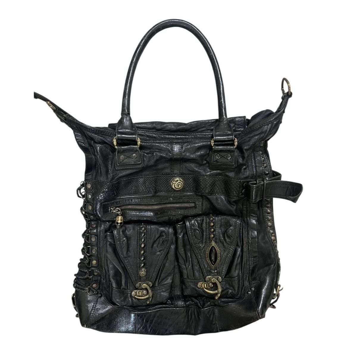 KMRii kmrii goat skin skull tassel archive backpack | Grailed