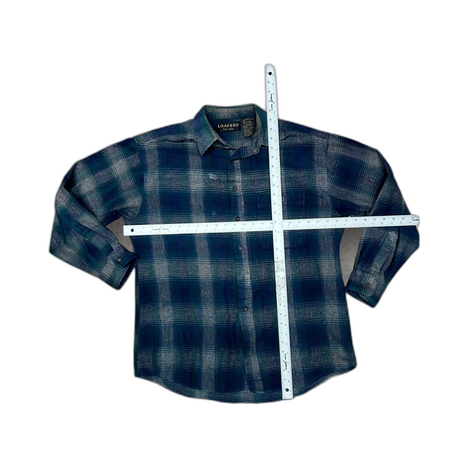 Austin Reed Loafers By Reed St James Flannel Button-Up Shirt Men's Long Size US L / EU 52-54 / 3 - 3 Thumbnail