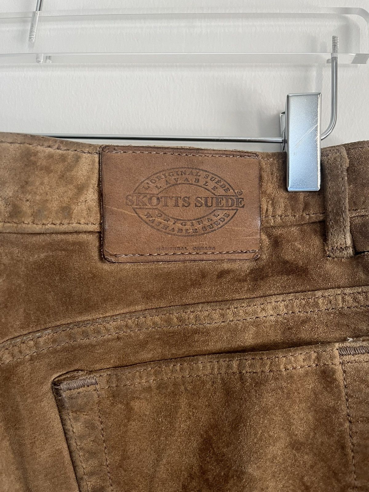 Other 70’s Skotts Suede Welder Pants Size US 32 / EU 48 - 3 Thumbnail