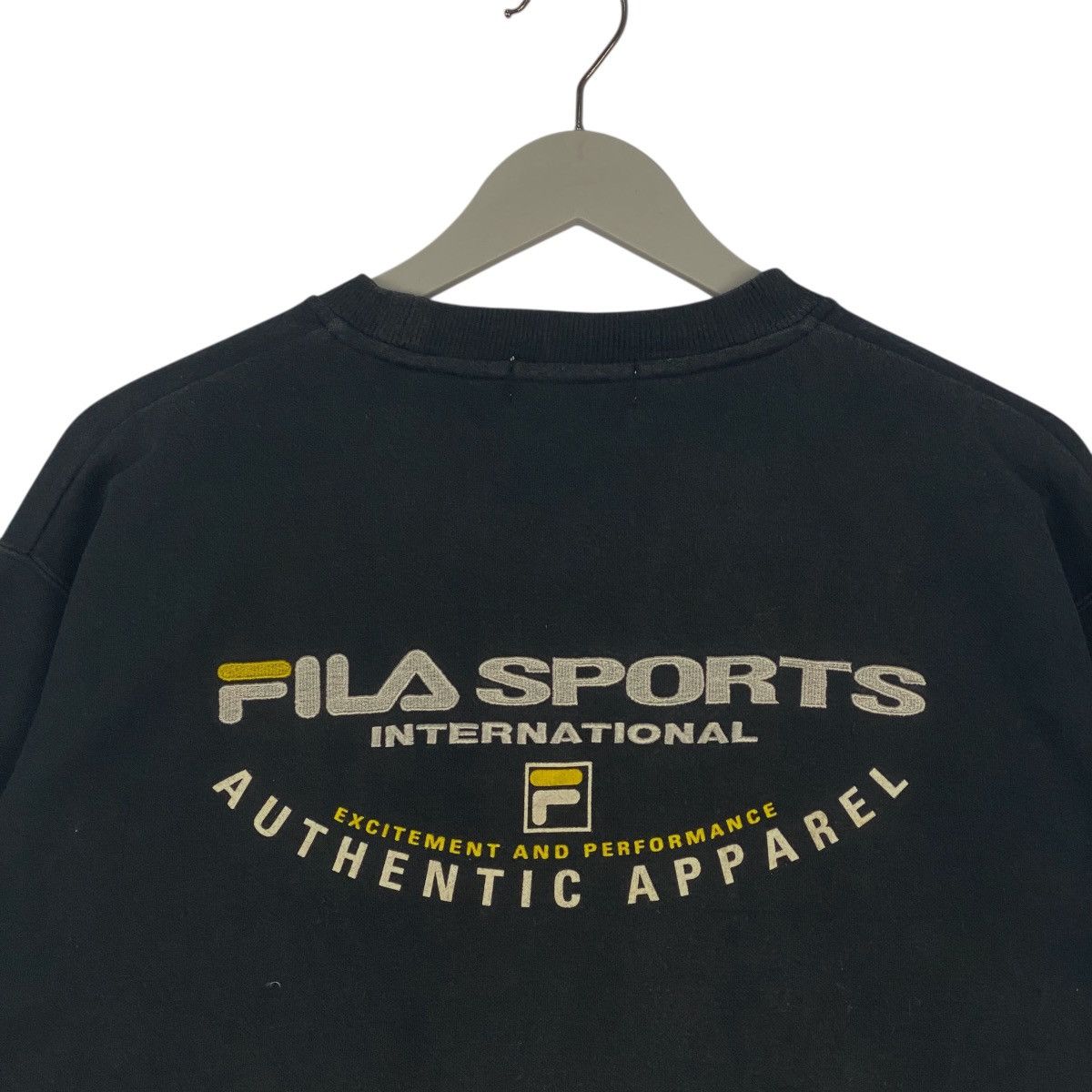 Other Vintage Fila Printed Logo Black Pullover Jumper Size S Size US S / EU 44-46 / 1 - 6 Thumbnail