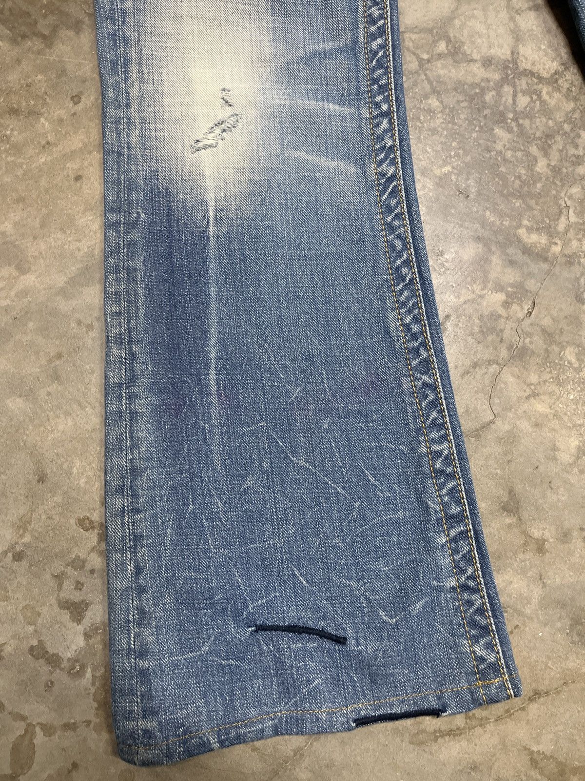 Hysteric Glamour Flare Jeans double waist Antgauge diatressed low rise Size US 30 / EU 46 - 10 Thumbnail
