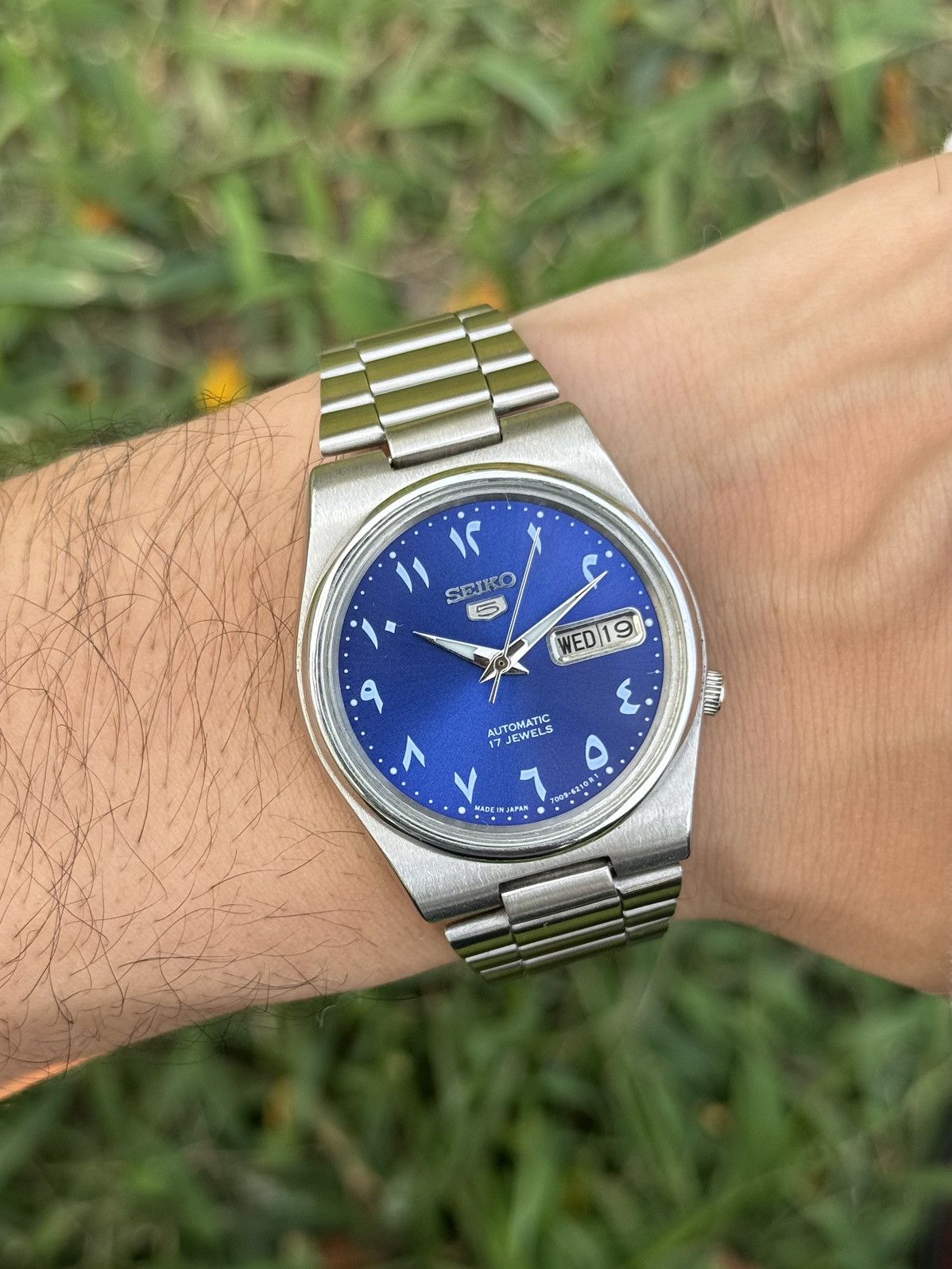 Seiko Seiko 5 Automatic 7009 Japan movement Blue Dial mens Watch Size 36 - 19 Thumbnail