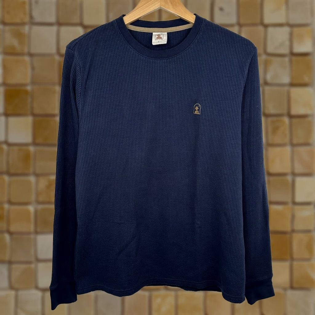 Vintage Dandy Del Mar Cannes Heavyweight Waffle Knit Thermal Long Sleeve L Blue T-Shirt Mens Size L Size US L / EU 52-54 / 3 - 1 Thumbnail