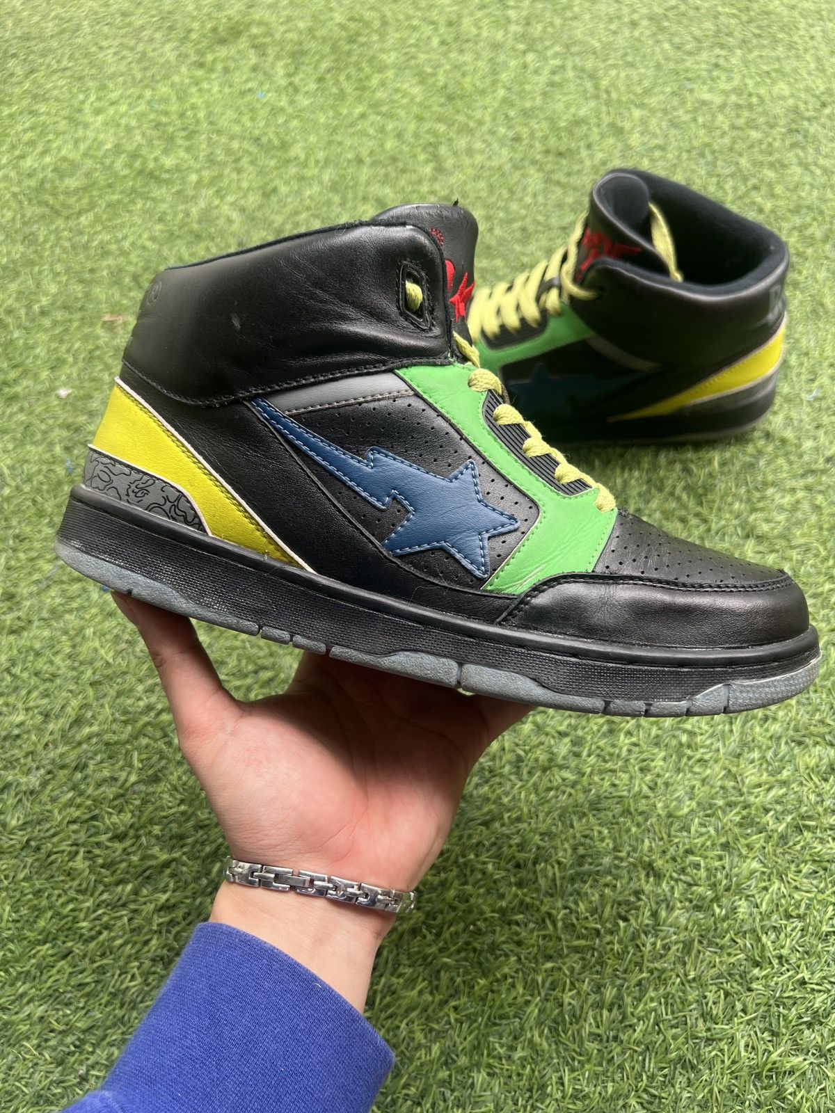 Bape Cloud Sta High Black Green