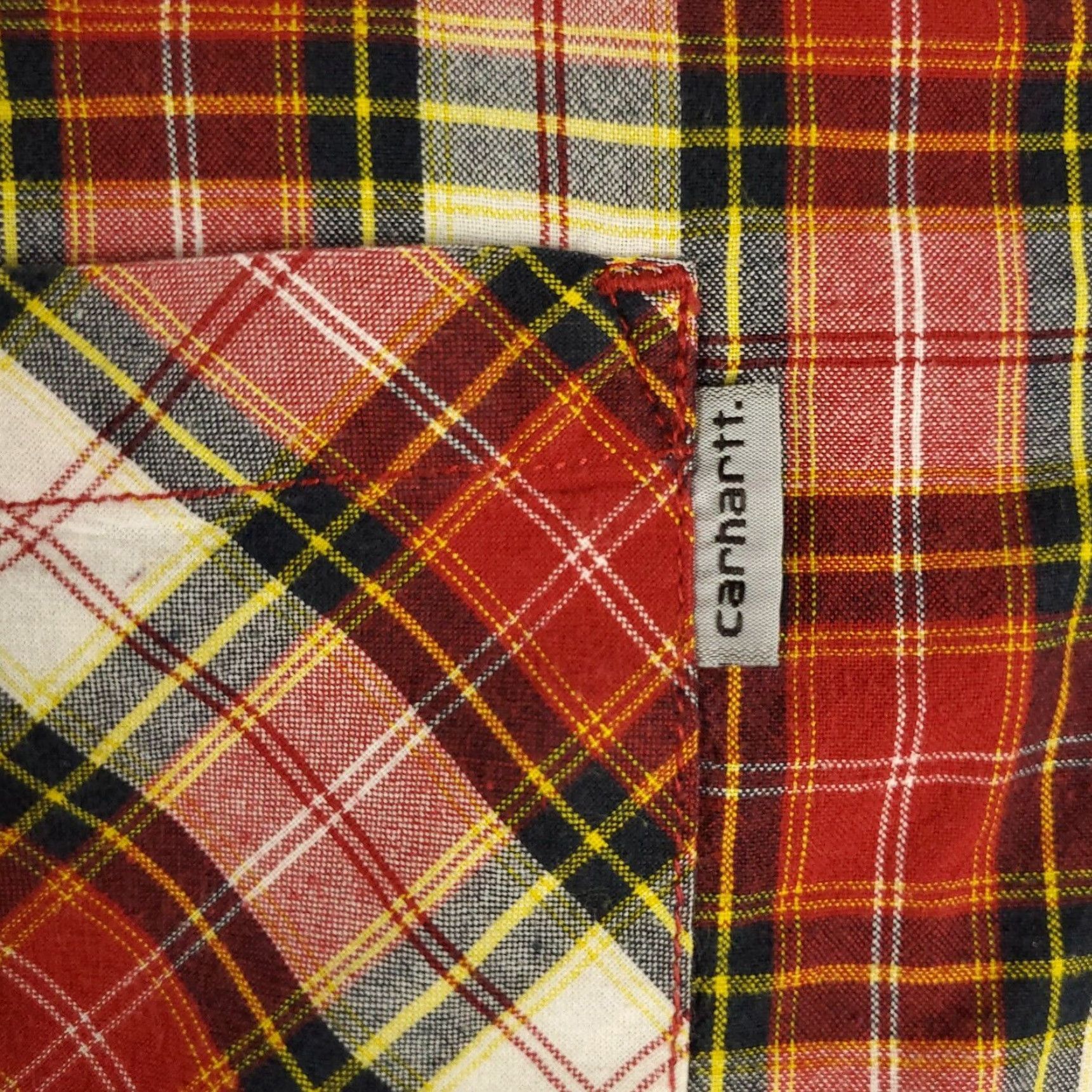 Carhartt Carhartt Shirt Mens Size XL Red Plaid Button Up Long Sleeve Casual Size US XL / EU 56 / 4 - 2 Thumbnail