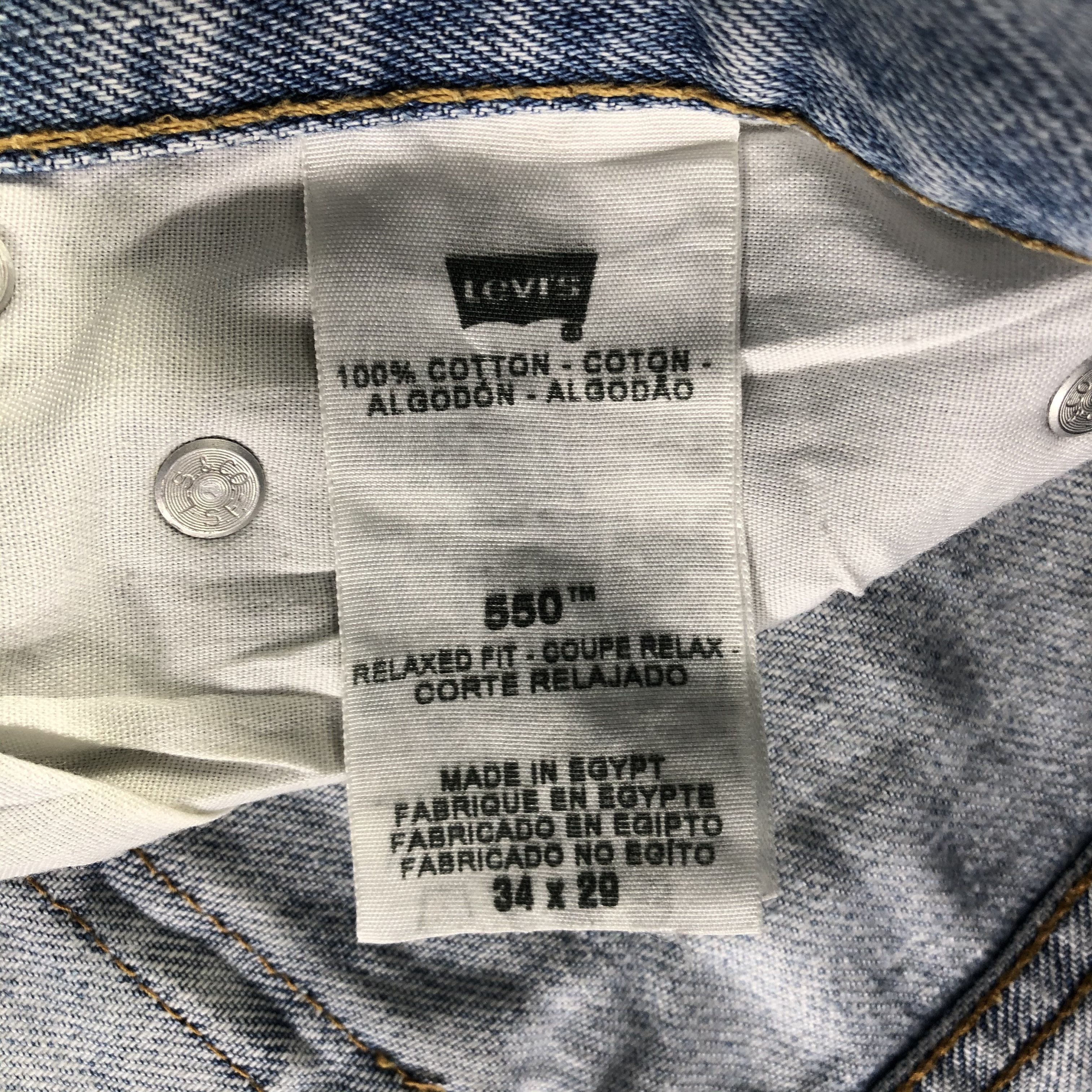 Levi's Vintage Light Wash Levis 550 Jeans-J3790 Size US 34 / EU 50 - 12 Thumbnail
