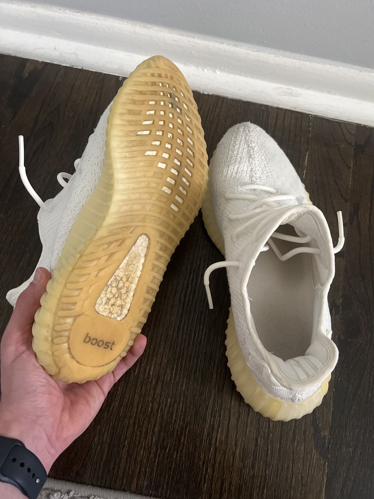 Adidas × Kanye West Adidas Yeezy 350 V2 Cream White Size US 11 / EU 44 - 4 Thumbnail