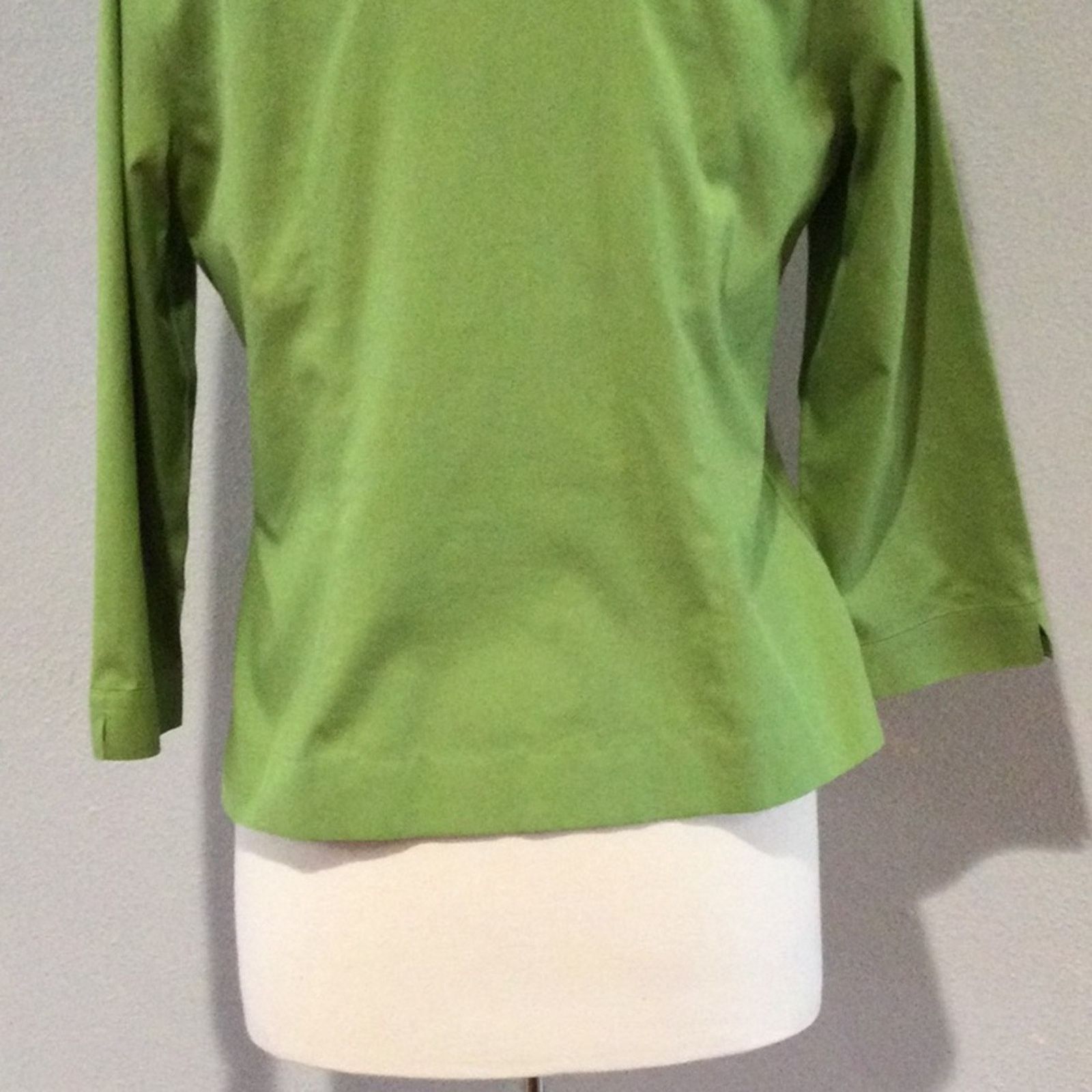 Jones New York Jones New York Green Button Front Collar No Iron Blouse Sz 8 Size M / US 6-8 / IT 42-44 - 10 Thumbnail