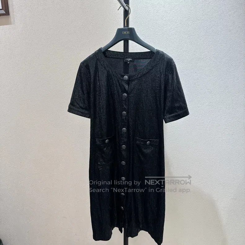 Chanel Chanel Black short-sleeved dress Size XS / US 0-2 / IT 36-38 - 1 Thumbnail