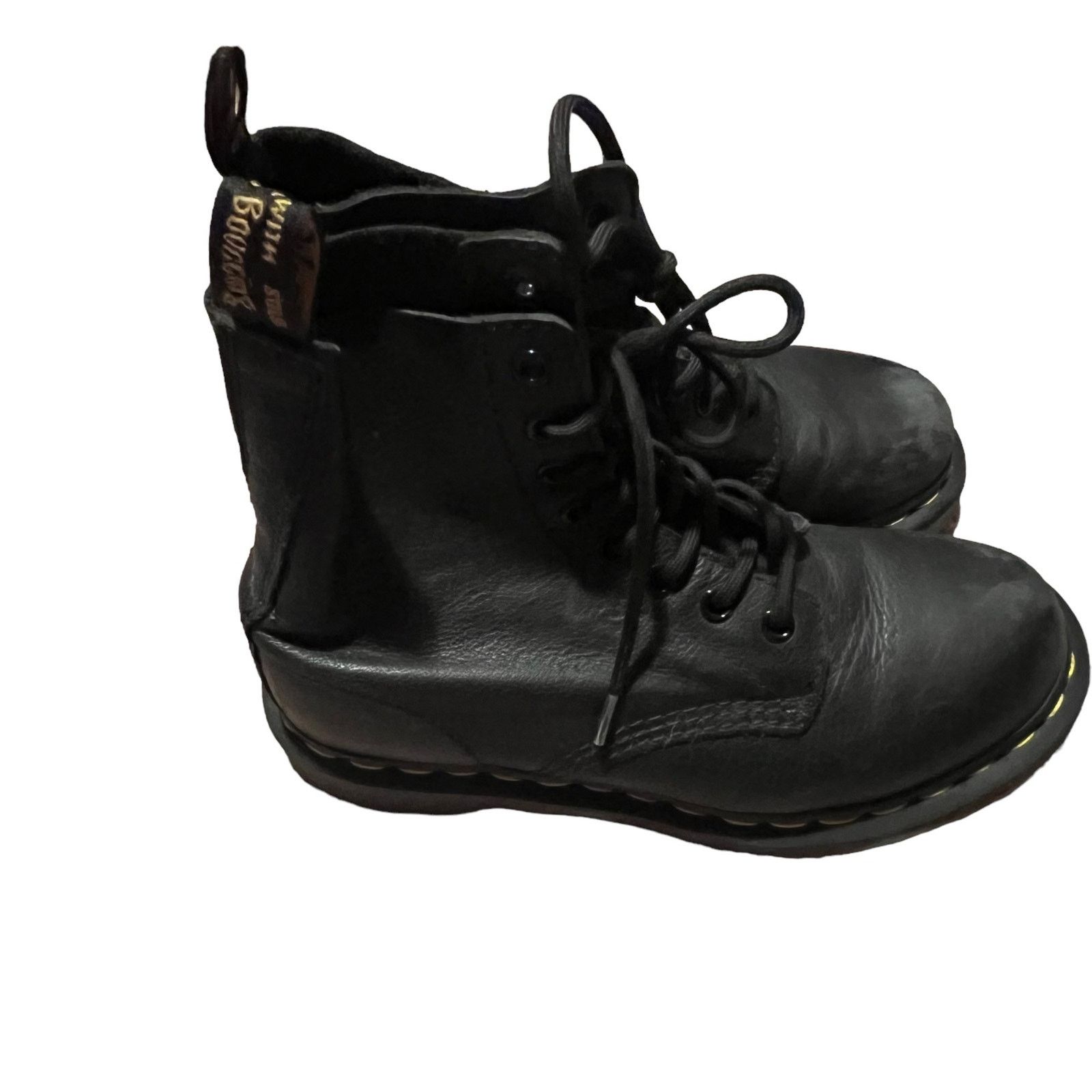 Dr. Martens Dr. Martens 1460 Pascal 8 Eye Lace Up Leather Boots Black 6 Size US 6 / IT 36 - 3 Thumbnail