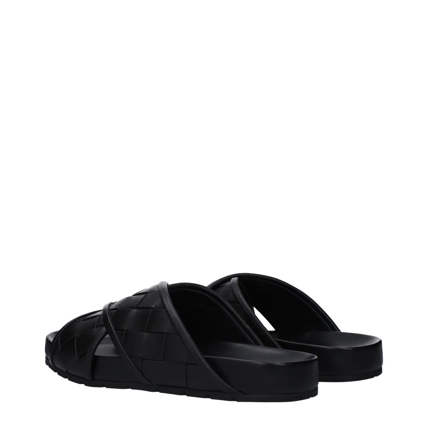Bottega Veneta ob1o1e0325 Leather Slippers in Black Size US 8 / EU 41 - 4 Thumbnail