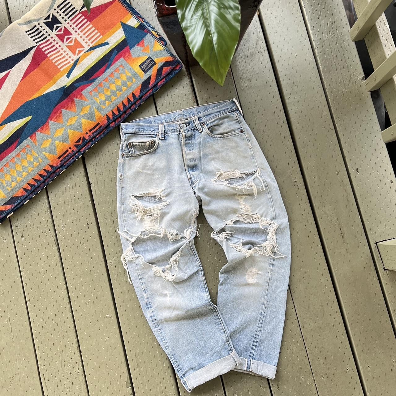Levi's × Vintage Vintage Levis 501 Selvedge Size US 32 / EU 48 - 2 Thumbnail