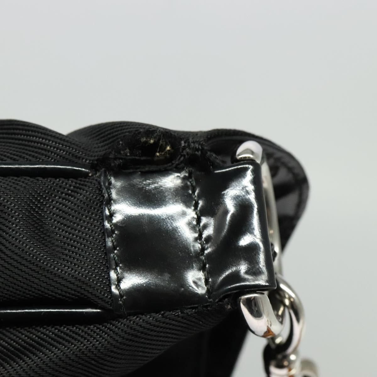 Gucci GUCCI Bamboo Hand Bag Nylon Black Silver 001 2404 001 2404 Size ONE SIZE - 14 Thumbnail
