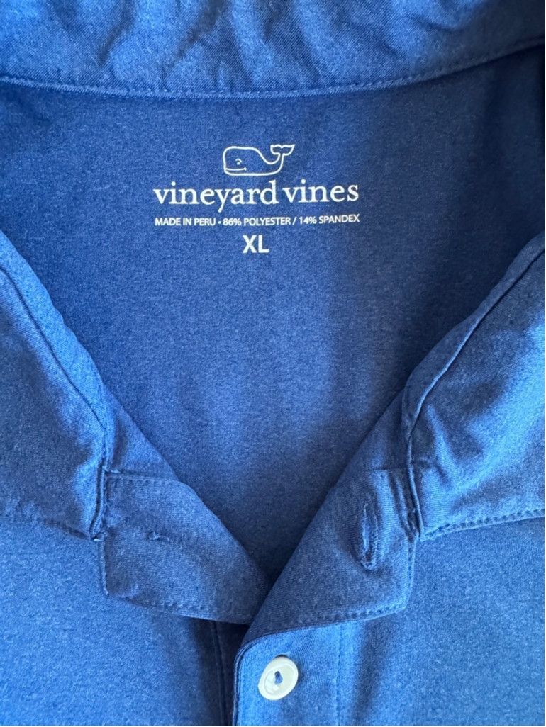 Vineyard Vines Vineyard Vines Men’s XL Blue Performance Polo Shirt Size US XL / EU 56 / 4 - 4 Thumbnail