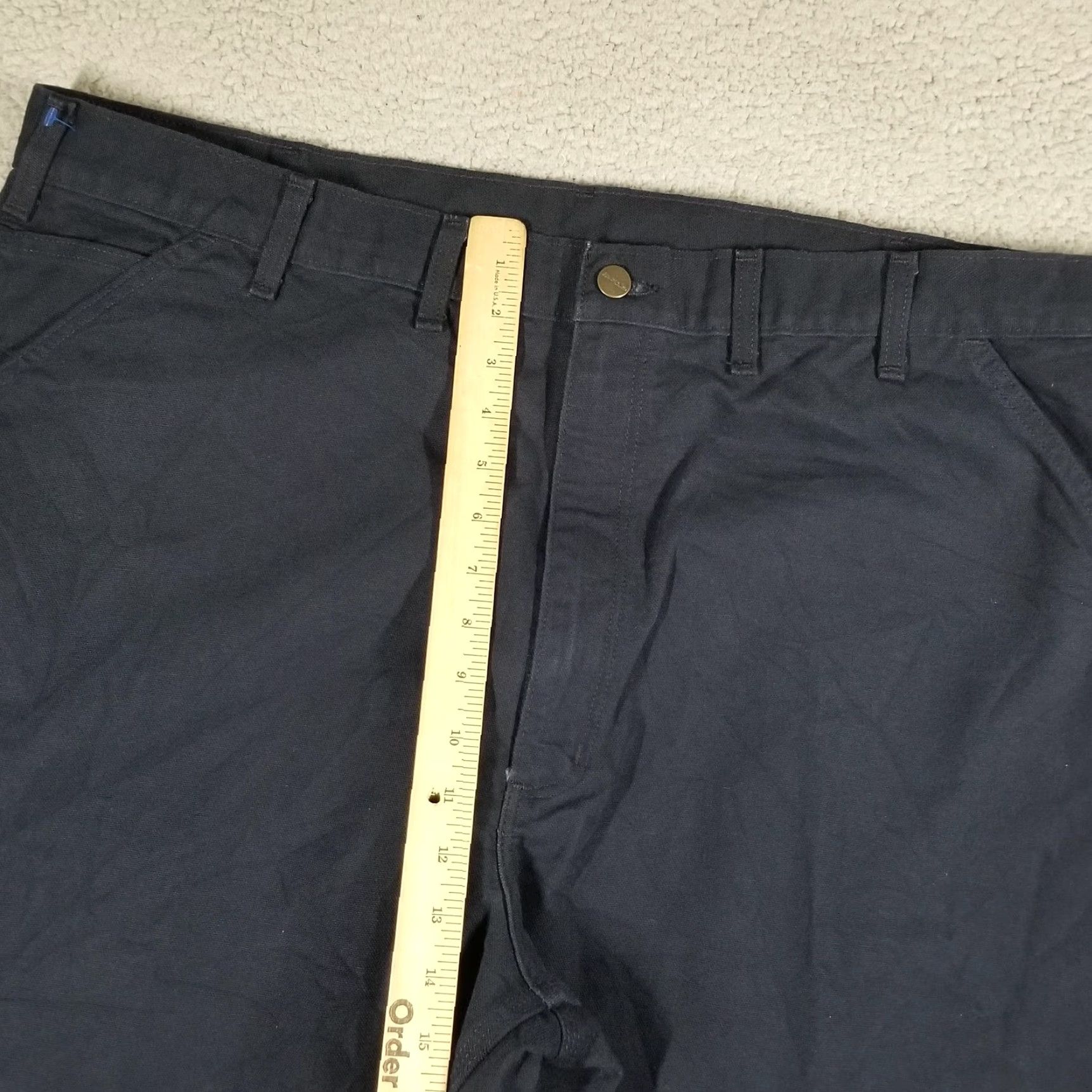 Carhartt Carhartt B11 MDT Cargo Work Pants Men 44x34 Navy Blue Canvas Workwear Casual Size US 44 / EU 60 - 5 Thumbnail