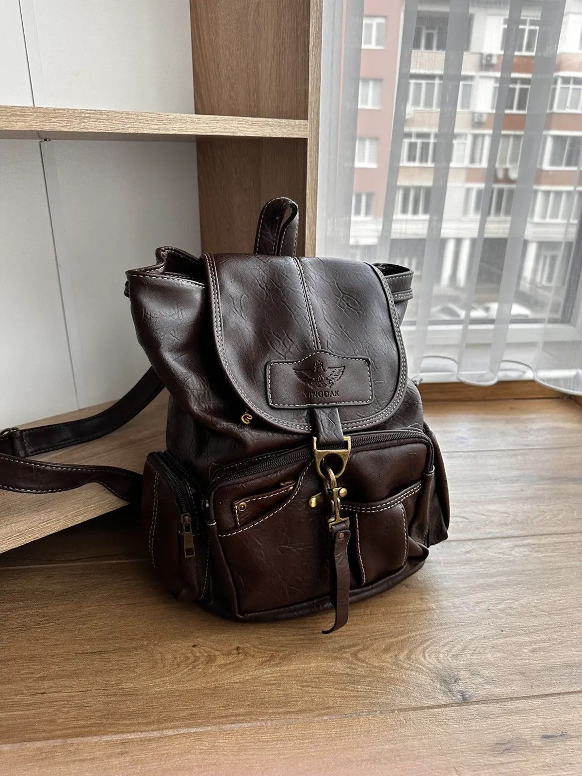 image of Diesel Style Spare Parts Japanese Leather Bag in Brown, Women's