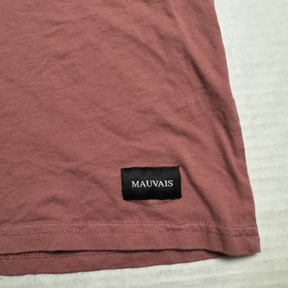 Other MAUVAIS Crew Neck Short Sleeve Logo Tape T-Shirt In Copper Size US L / EU 52-54 / 3 - 3 Thumbnail