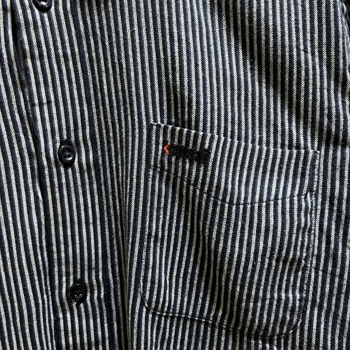 Kansai Yamamoto Vintage Kansai Yamamoto Striped Long sleeve button shirt Size US L / EU 52-54 / 3 - 3 Thumbnail