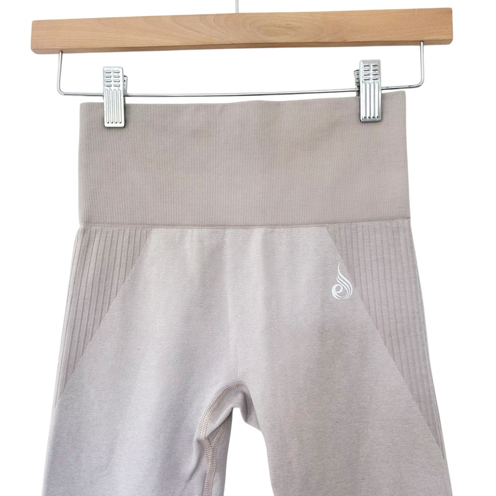 Other Ryderwear Tan Leggings Perforated Bottom Sz S Size 27" / US 4 / IT 40 - 2 Thumbnail