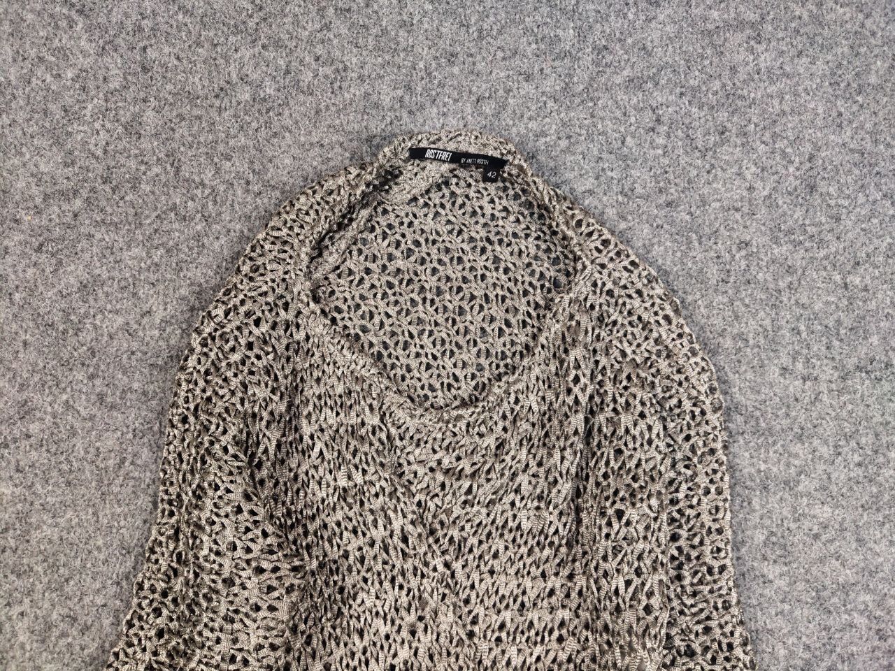 Designer Rostfrei Anett Rostel Avant Garde Mesh Asymmetric Sweater Size M / US 6-8 / IT 42-44 - 8 Thumbnail