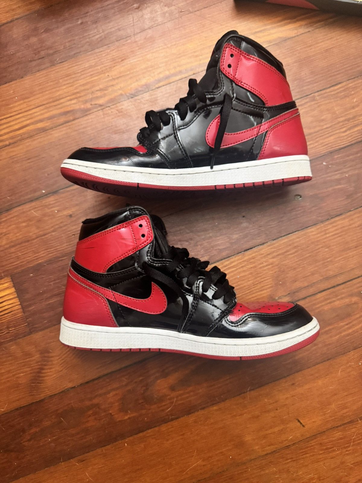 Air Jordan High BRED Patent Leather Mens Size